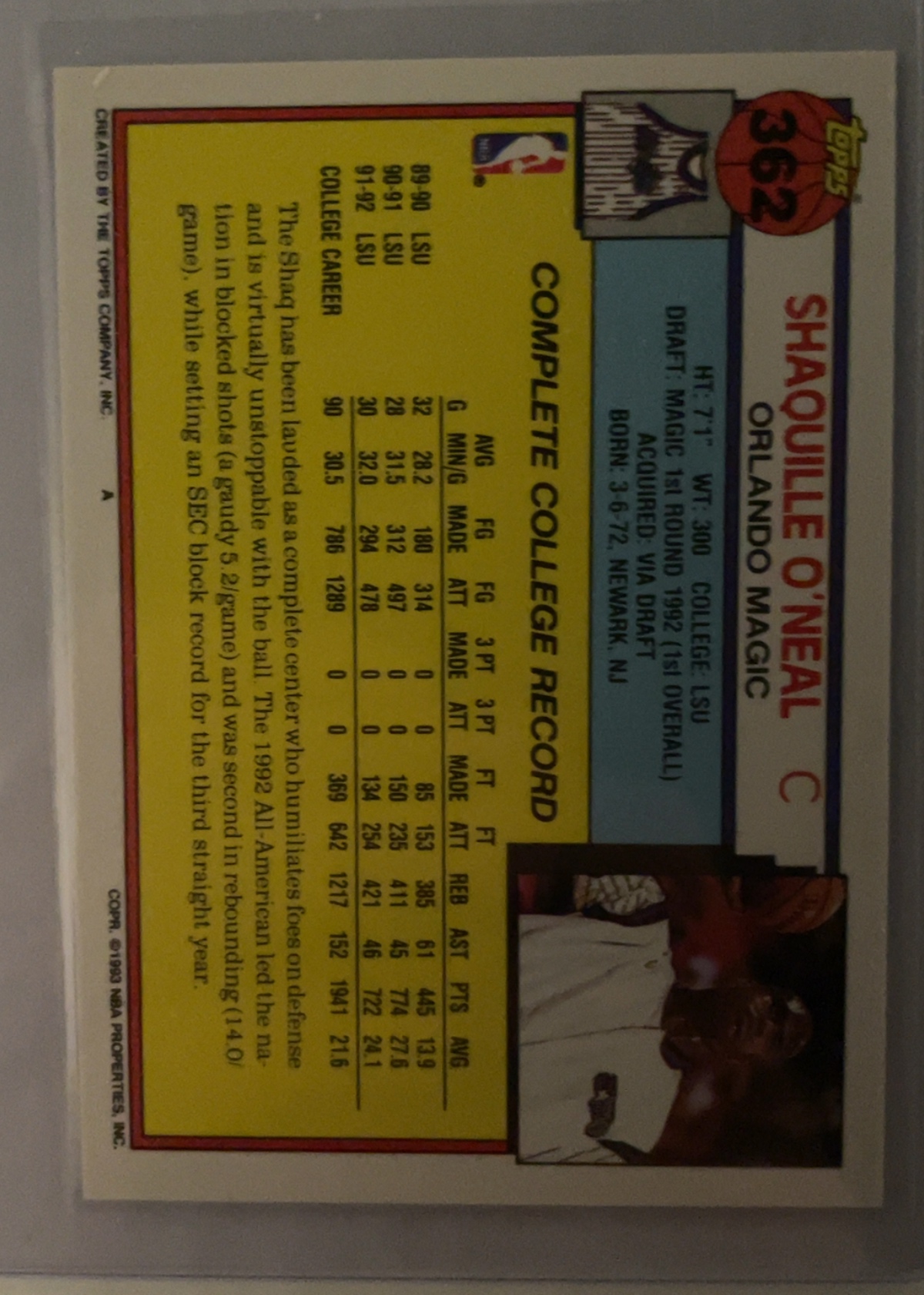 Card back