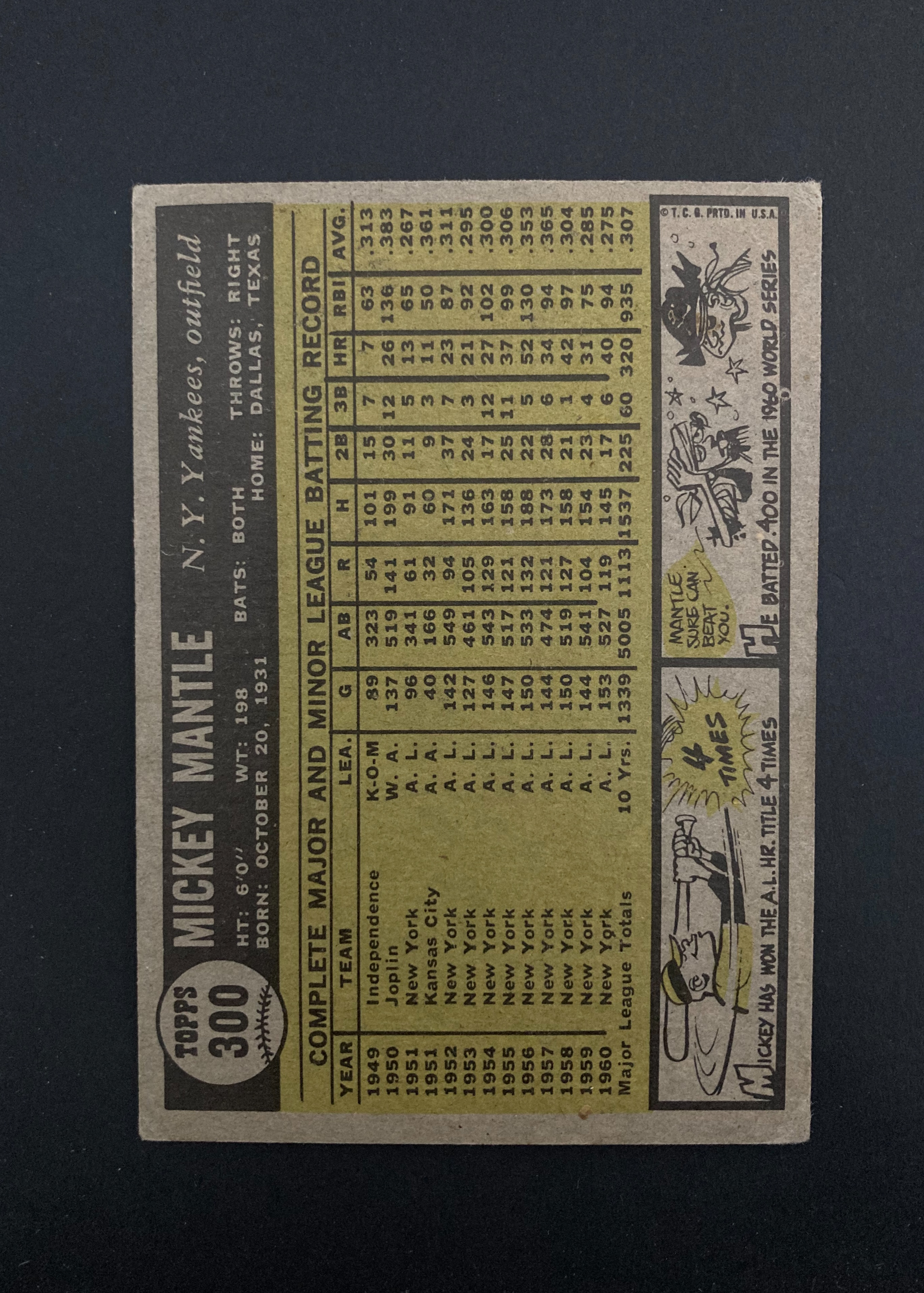 Card back