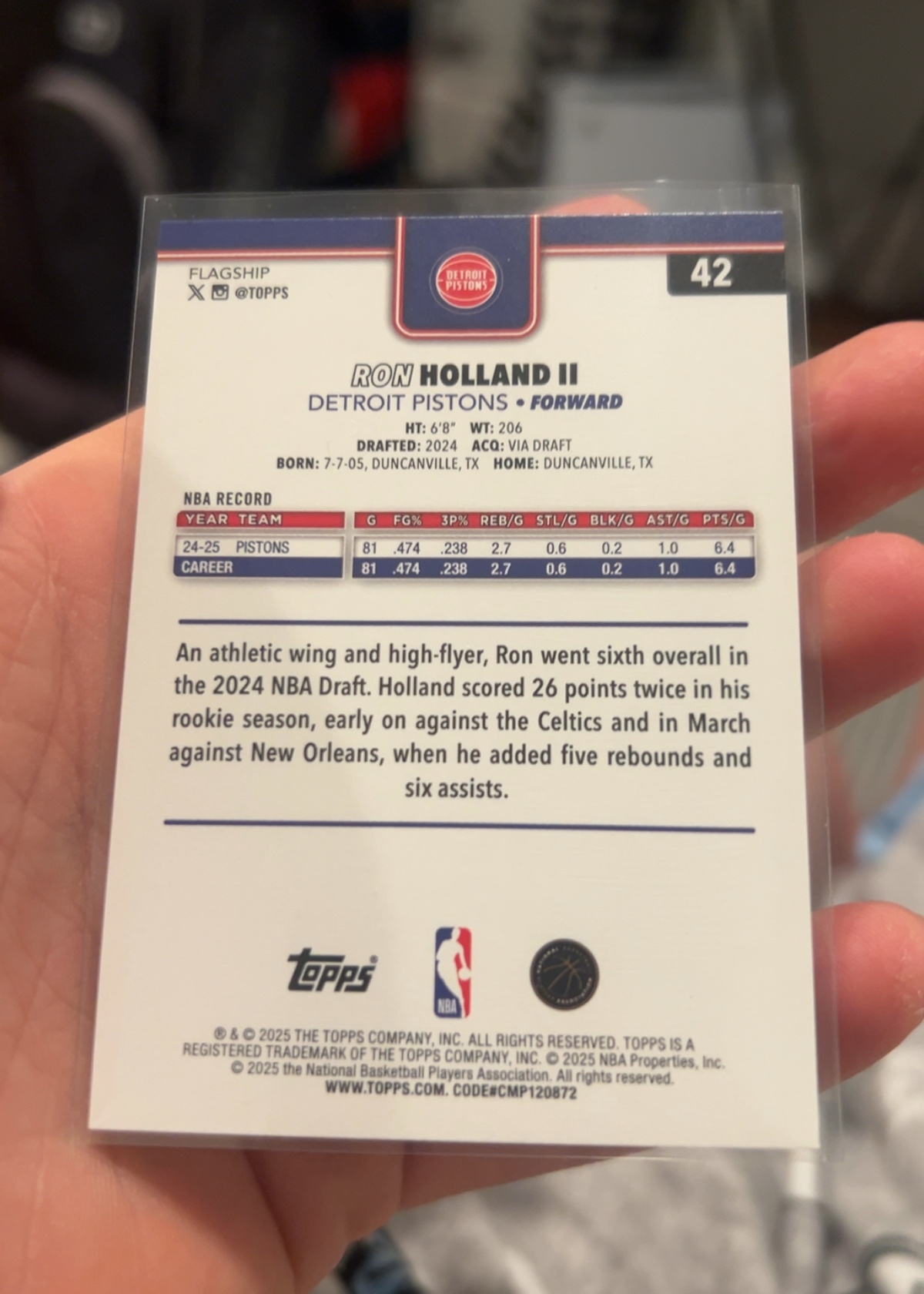 Card back