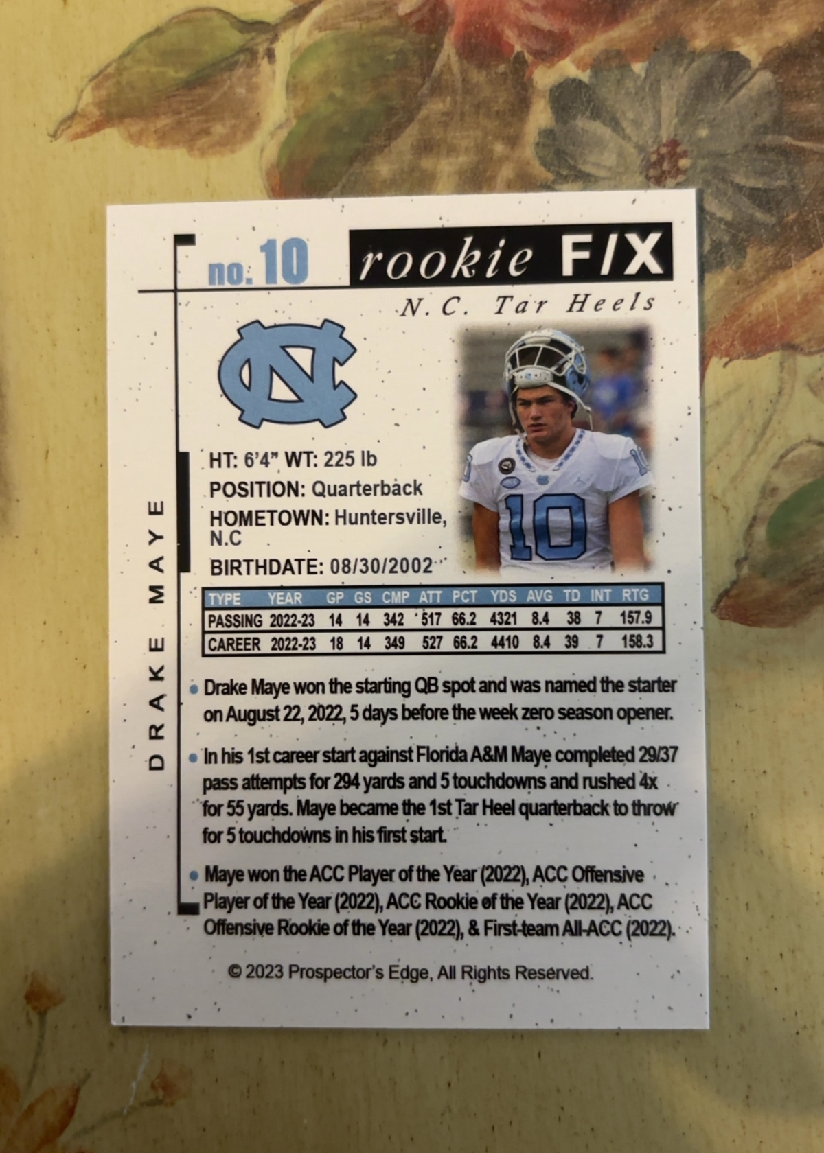 Card back