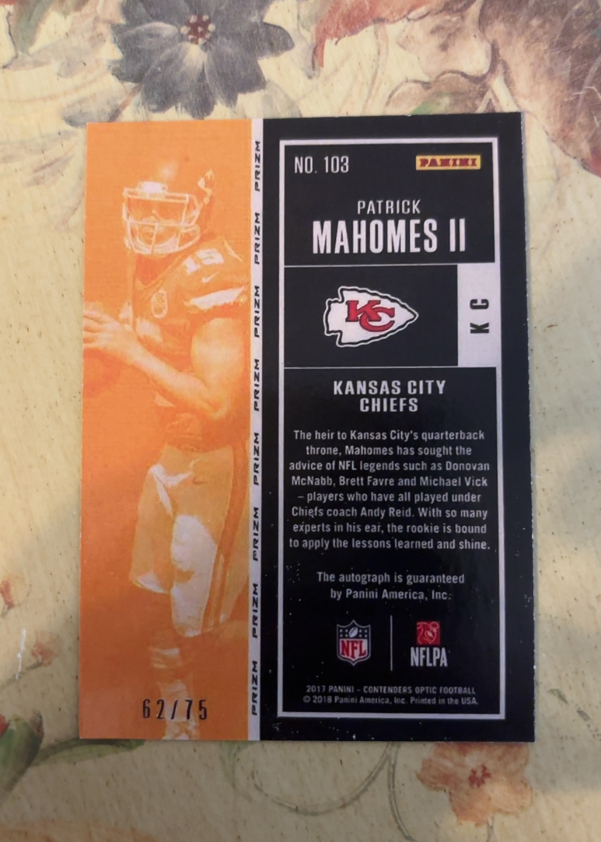 Card back