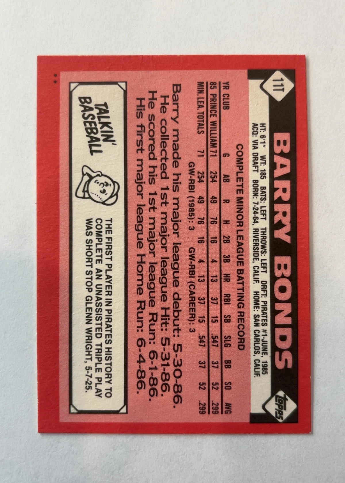 Card back