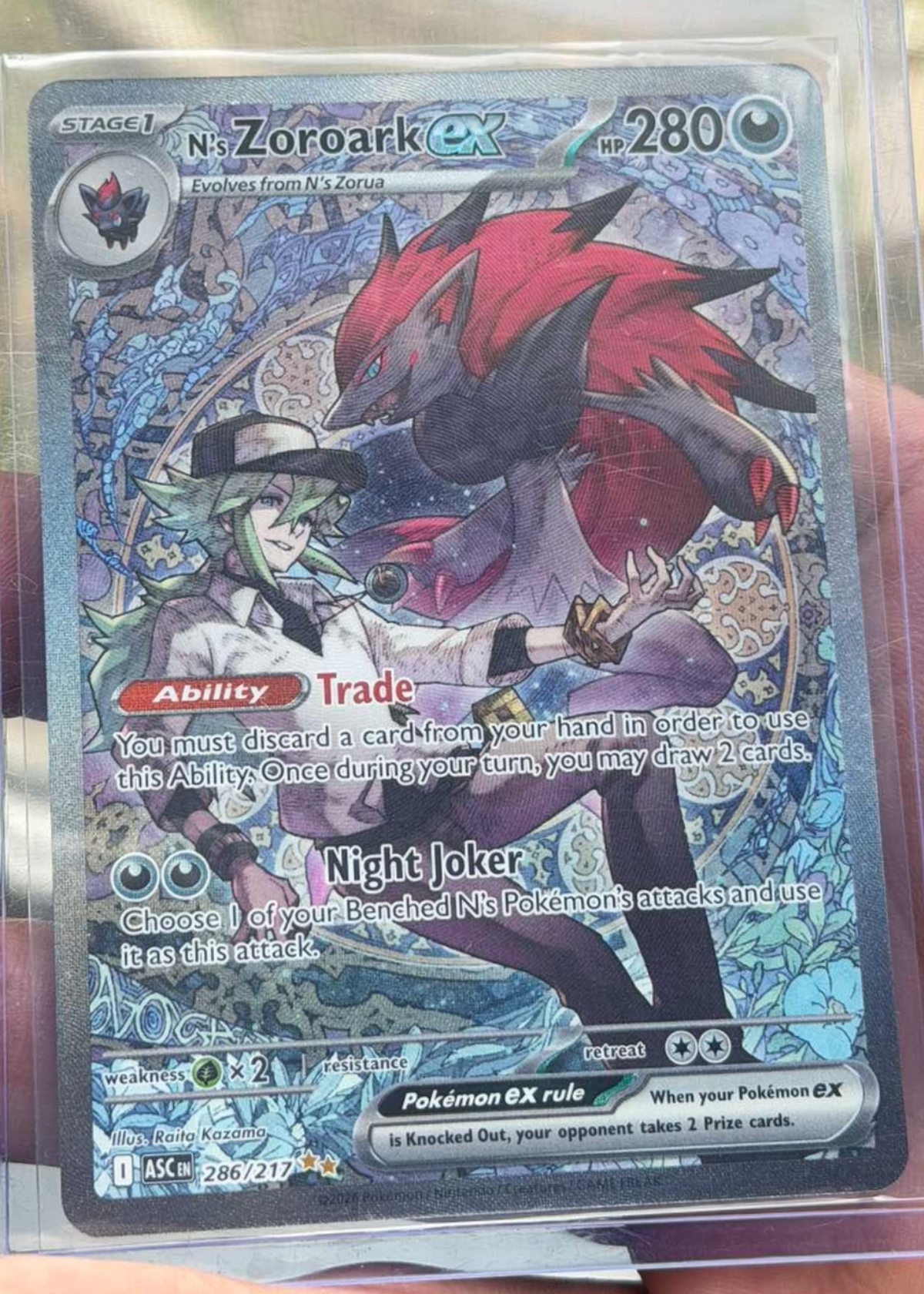 N's Zoroark ex - Grade 9 - Ascended Heroes #286/217 | TCGrader