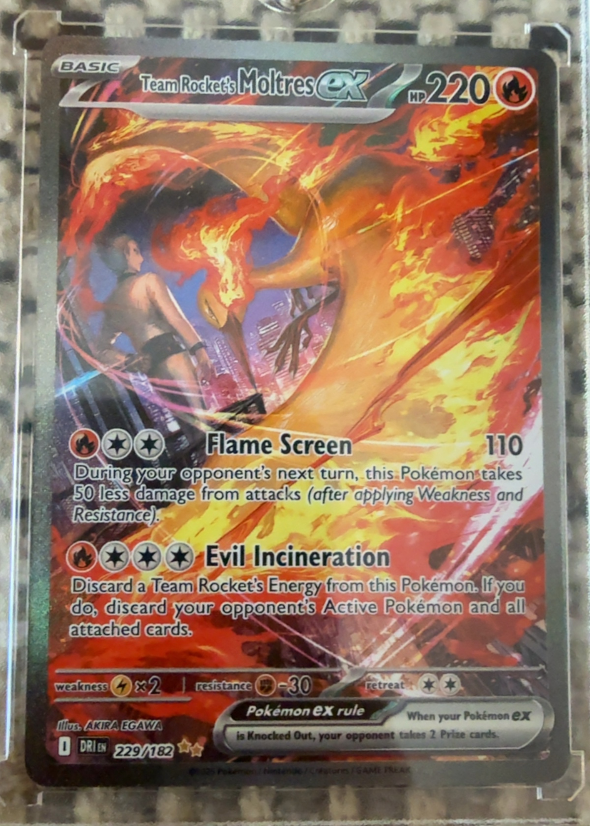 Team Rocket's Moltres ex - Grade 9.5 - Destined Rivals #229/182 | TCGrader