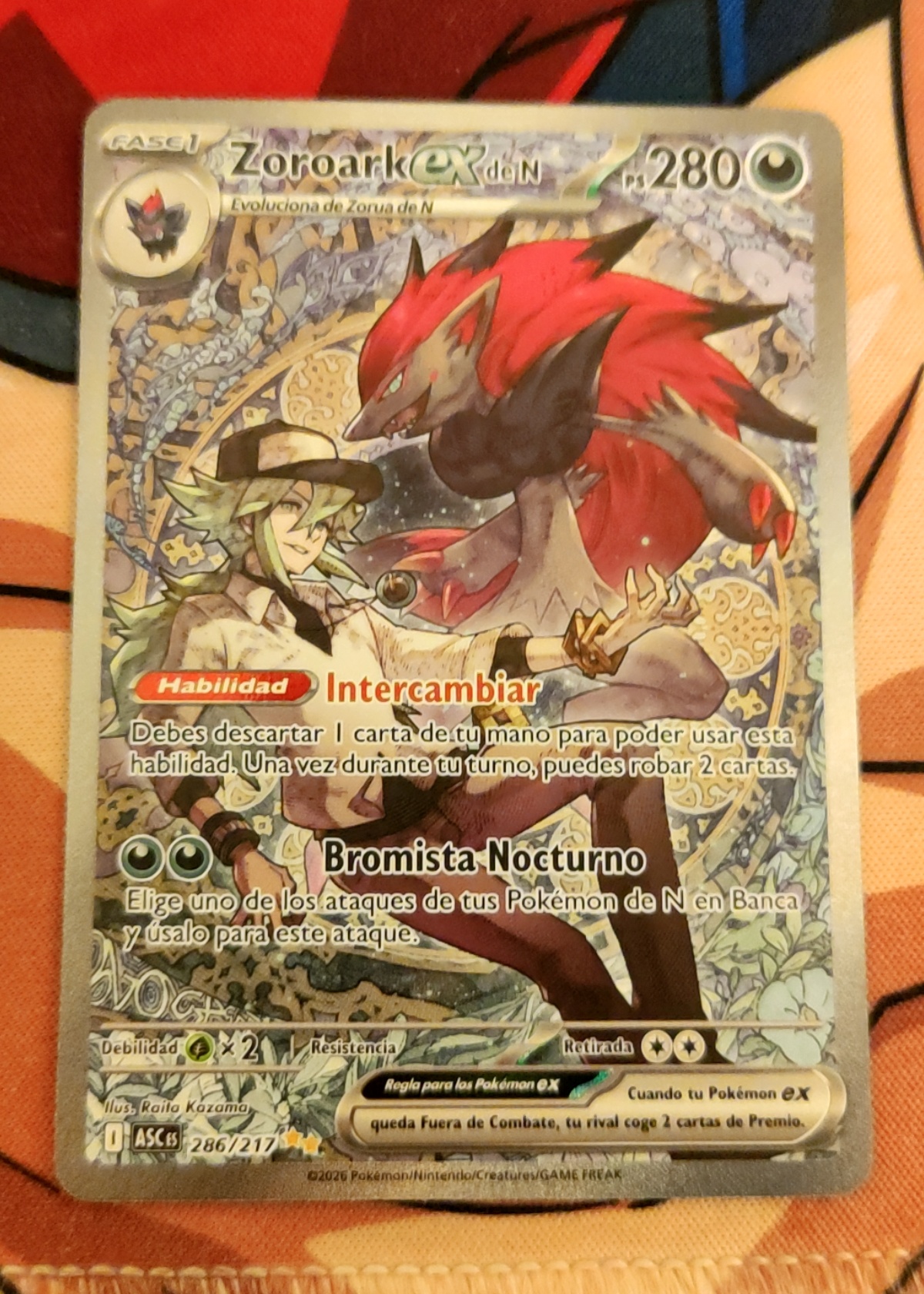 ⭐️SHINGEKI⭐️ 9番 N's Zoroark ex - Grade 9 - Ascended Heroes #286/217 | TCGrader
