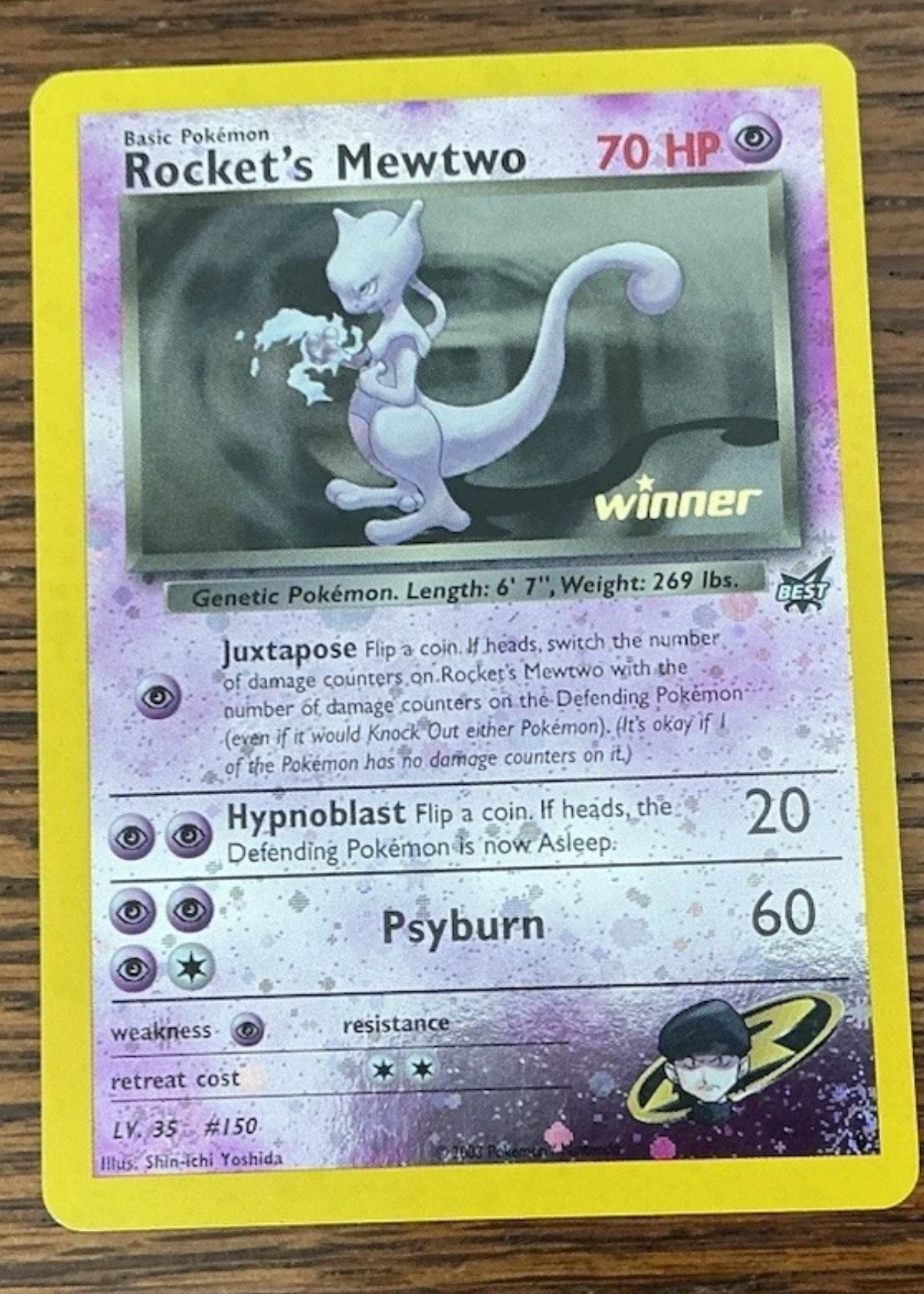 Great Rockets Mewtwo Rocket's Mewtwo - Grade 6.5 - Best of Game #8 | TCGrader