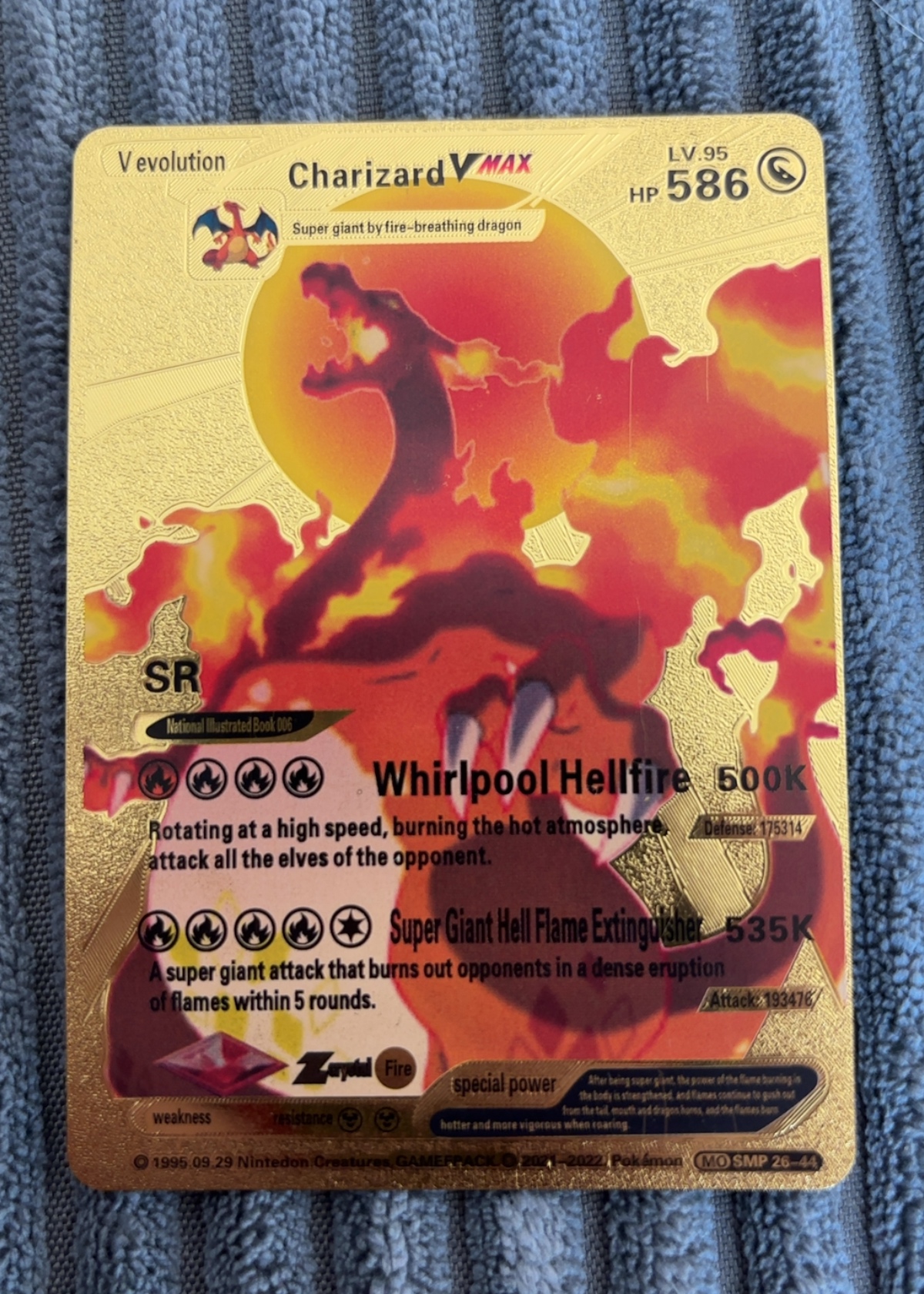 Charizard VMAX - Grade 5.5 - Novelty/Counterfeit — Not an Official ...