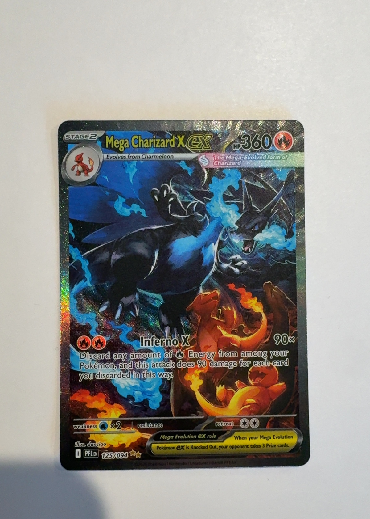 Mega Charizard X ex - Grade 9 - Phantasmal Flames #125/094 | TCGrader