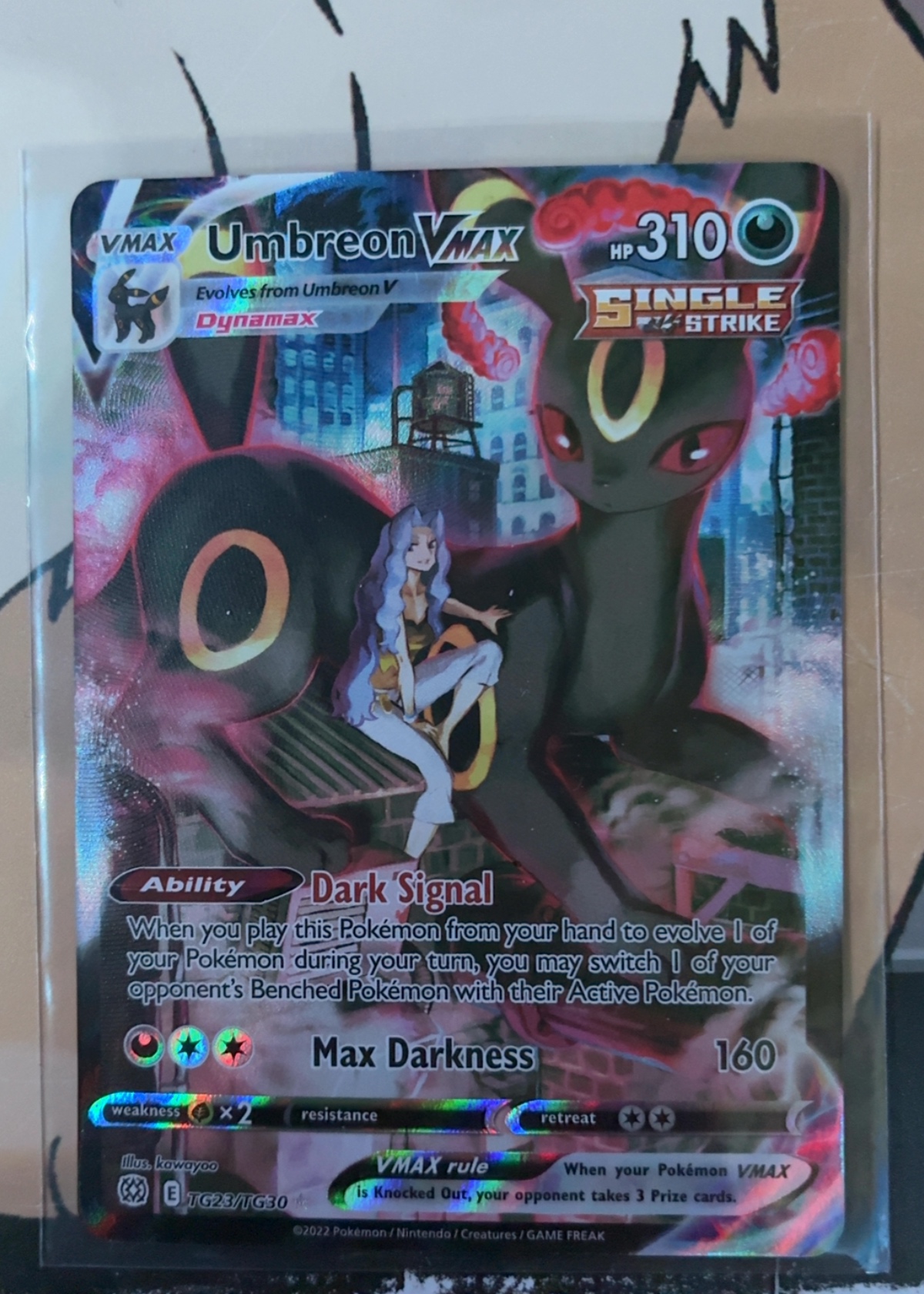 graded umbreon card 2025 Pokemon Black Star Promo Umbreon EX #176 Pre main image 1
