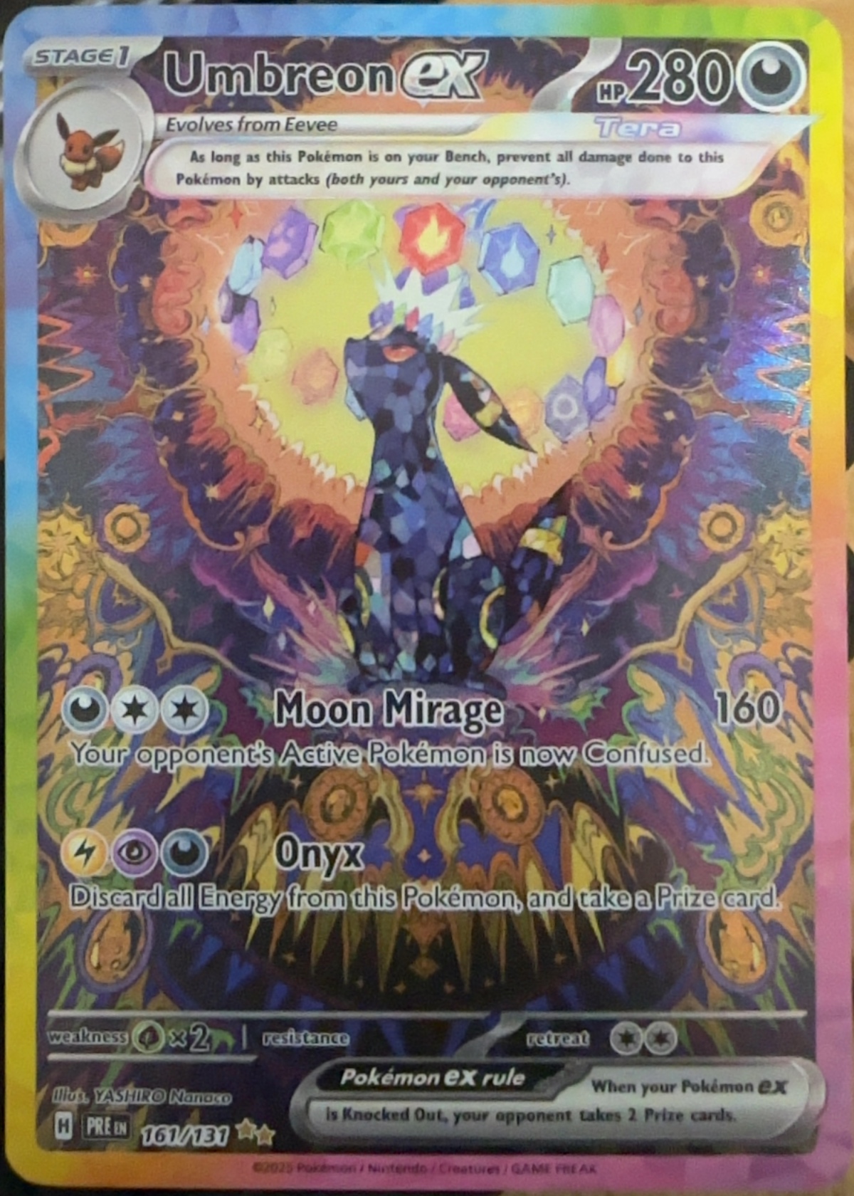 Umbreon ex - Grade 8.5 - Prismatic Evolutions #161/131 | TCGrader Umbreon ex - Grade 8.5 - Prismatic Evolutions #161/131 | TCGrader