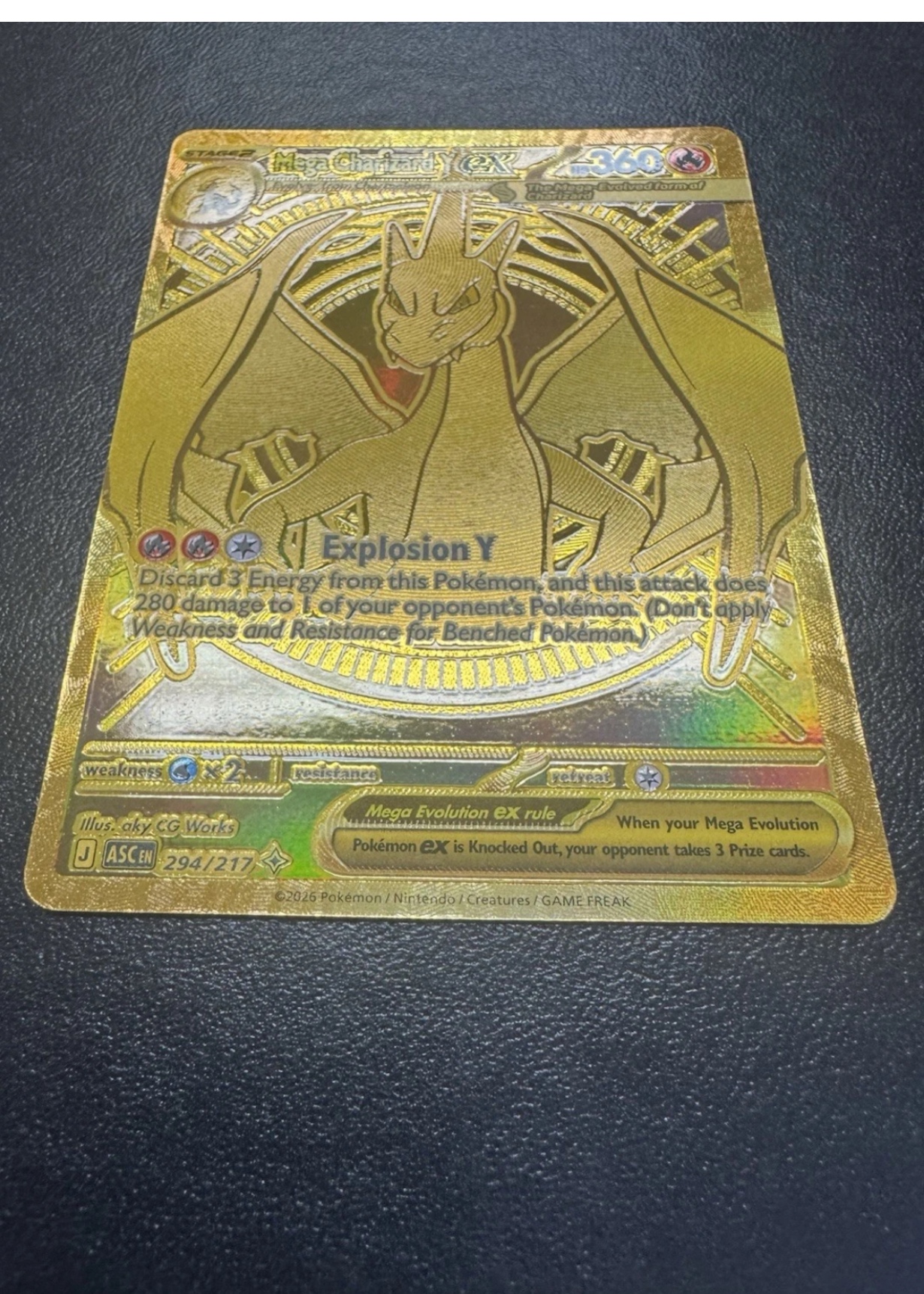 Mega Charizard Y ex - Grade 8.5 - Ascended Heroes #294/217 | TCGrader