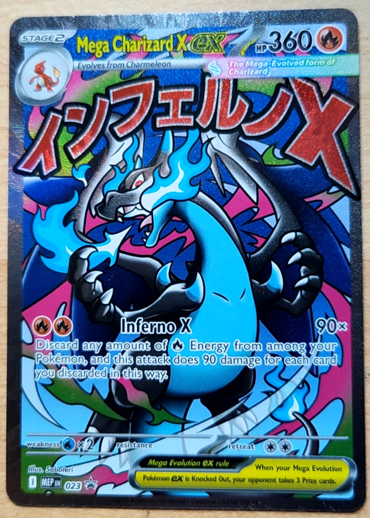 Mega Charizard X ex - Grade 9 - ME Black Star Promos #023 | TCGrader