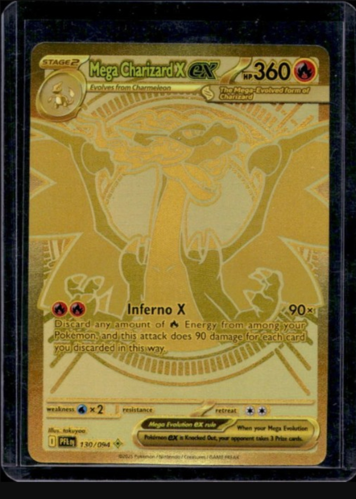 Mega Charizard X ex - Grade 9 - Phantasmal Flames #130/094 | TCGrader