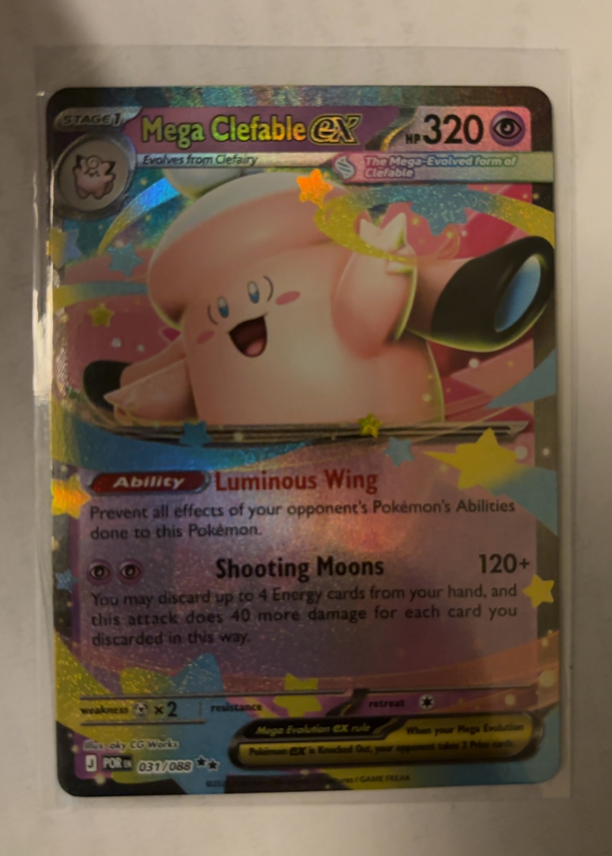 Mega Clefable ex - Grade 9 - Perfect Order #031/088 | TCGrader