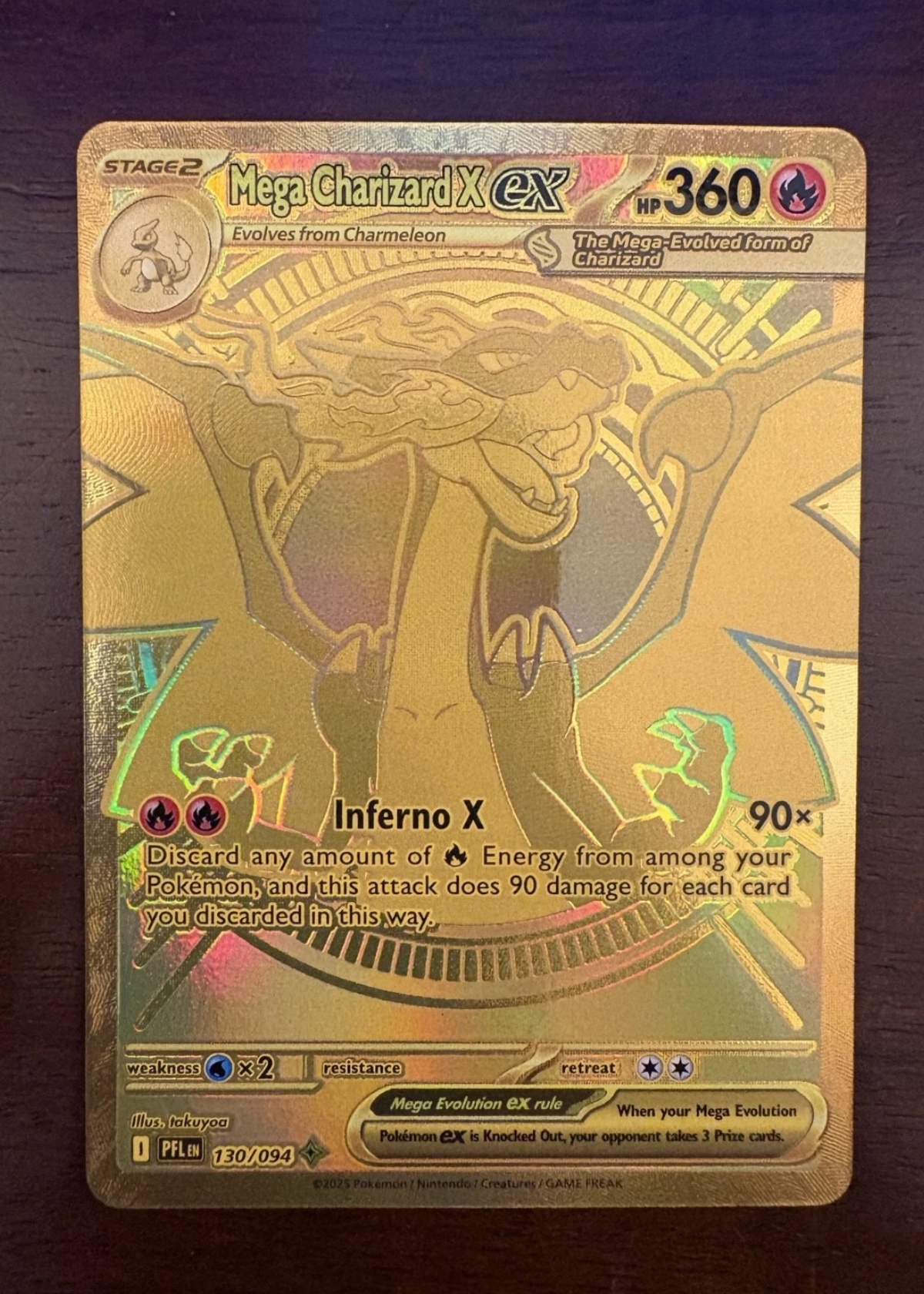 Mega Charizard X ex - Grade 9 - Phantasmal Flames #130/094 | TCGrader