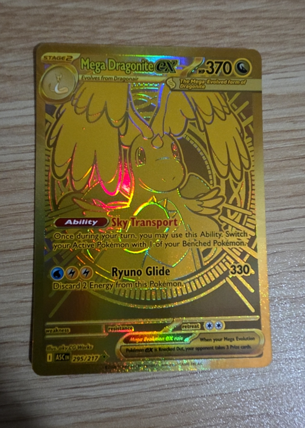 pokemon dragonite ex gold card ACE 9 - Mega Dragonite ex - 250/193 - MEGA Dream ex