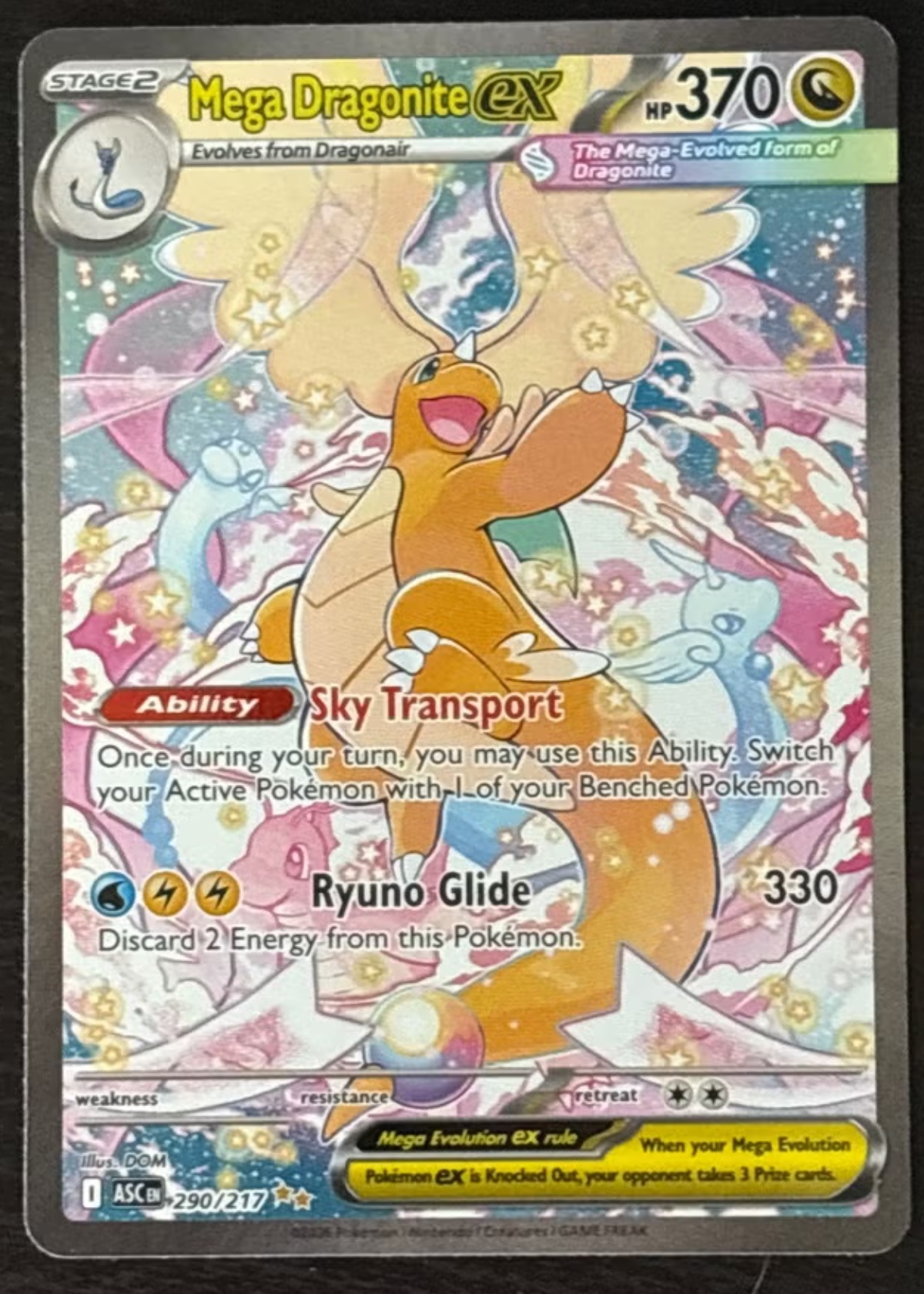 Mega Dragonite ex - Grade 9 - Ascended Heroes #290/217 | TCGrader