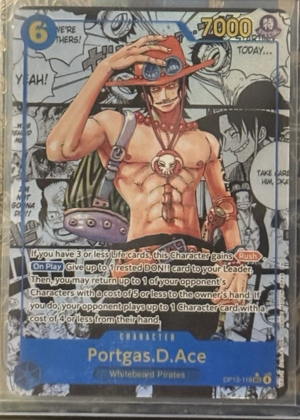 Portgas.D.Ace - Grade 8.5 - Carrying on His Will #OP13-119 | TCGrader
