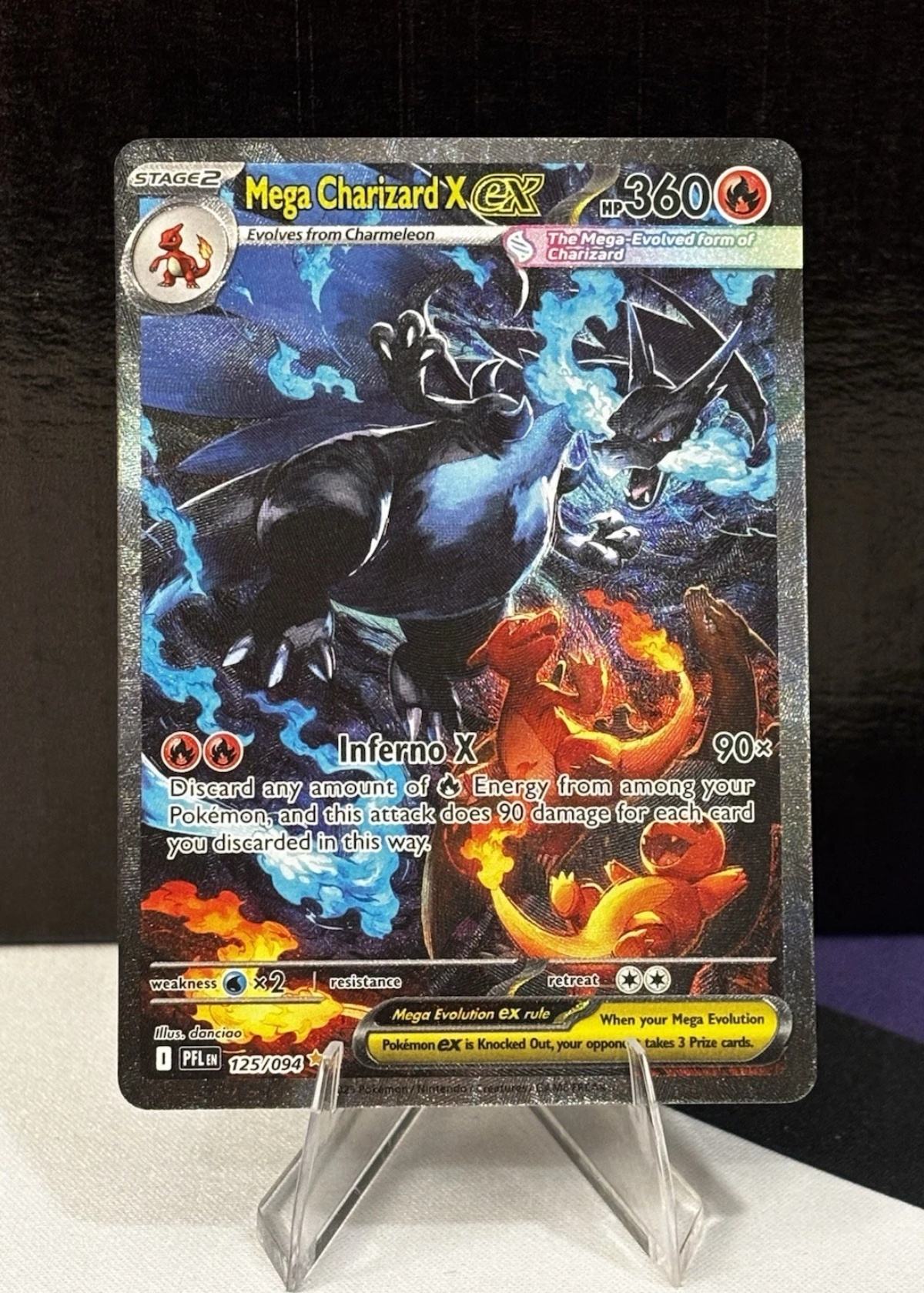 Mega Charizard X ex - Grade 9 - Phantasmal Flames #125/094 | TCGrader