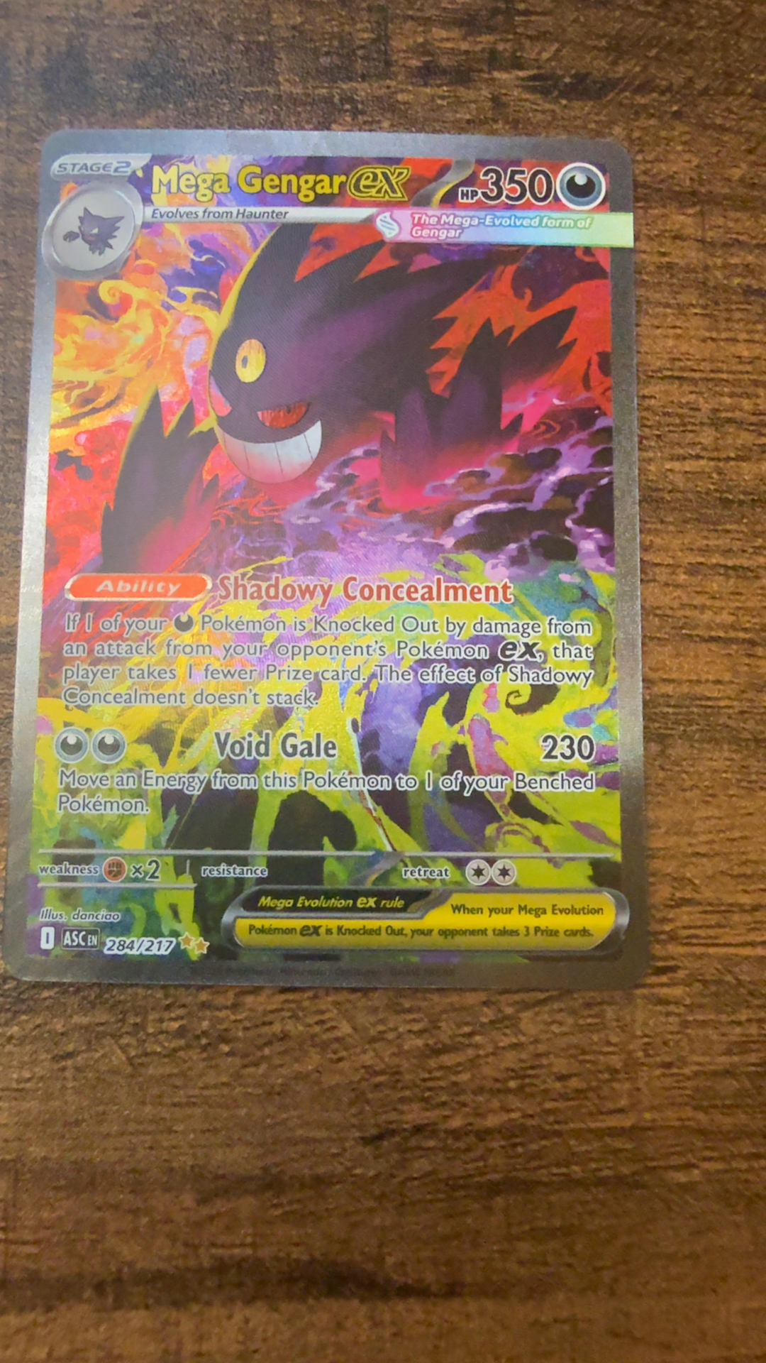 Mega Gengar ex - Grade 9 - Ascended Heroes #284/217 | TCGrader