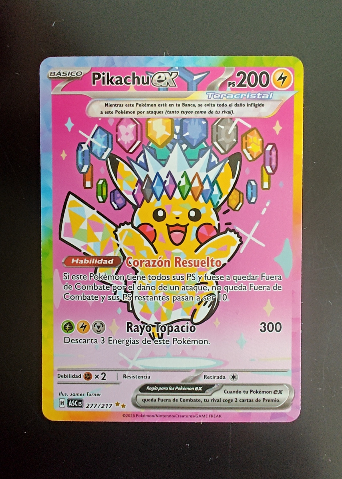 Pikachu ex - Grade 9 - Ascended Heroes #277/217 | TCGrader