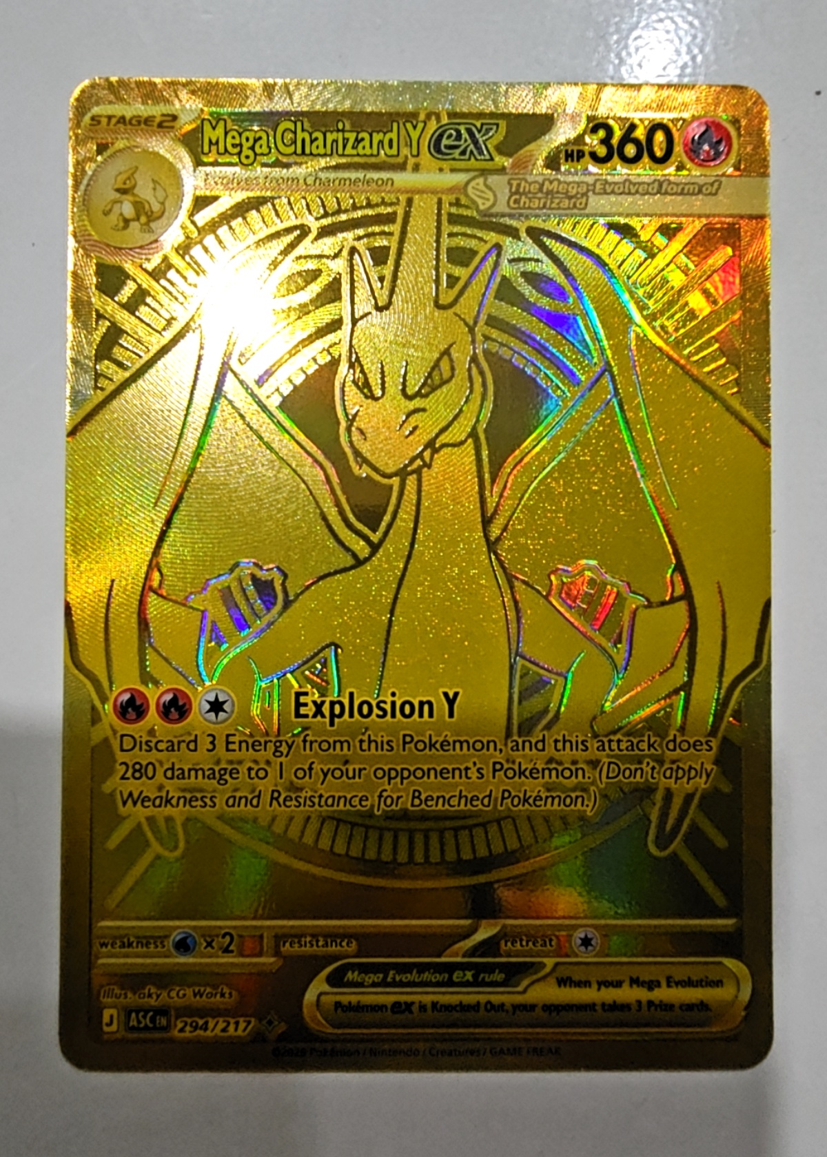Mega Charizard Y ex - Grade 8.5 - Ascended Heroes #294/217 | TCGrader
