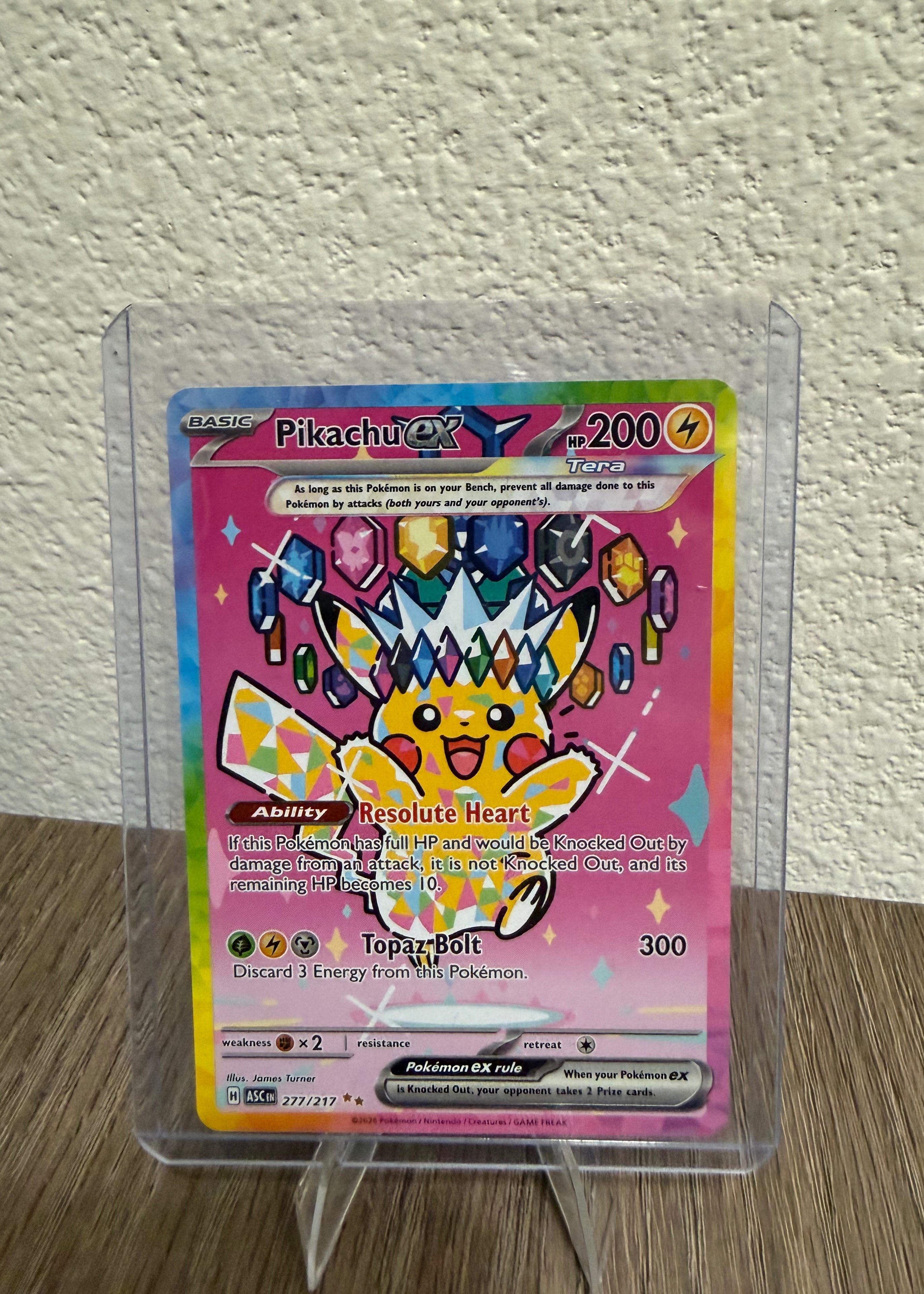 Pikachu ex - Grade 9 - Ascended Heroes #277/217 | TCGrader