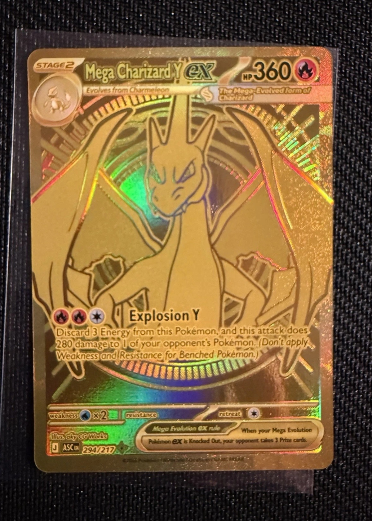 Mega Charizard Y ex - Grade 9 - Ascended Heroes #294/217 | TCGrader