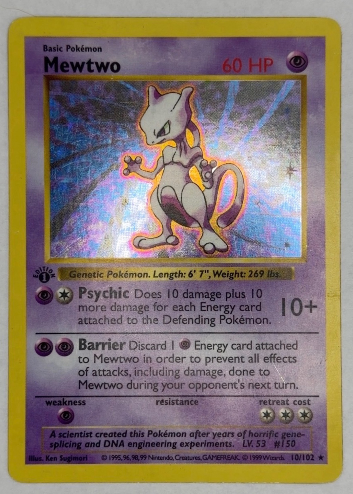Mewtwo - Grade 6 - Base Set #10/102 | TCGrader