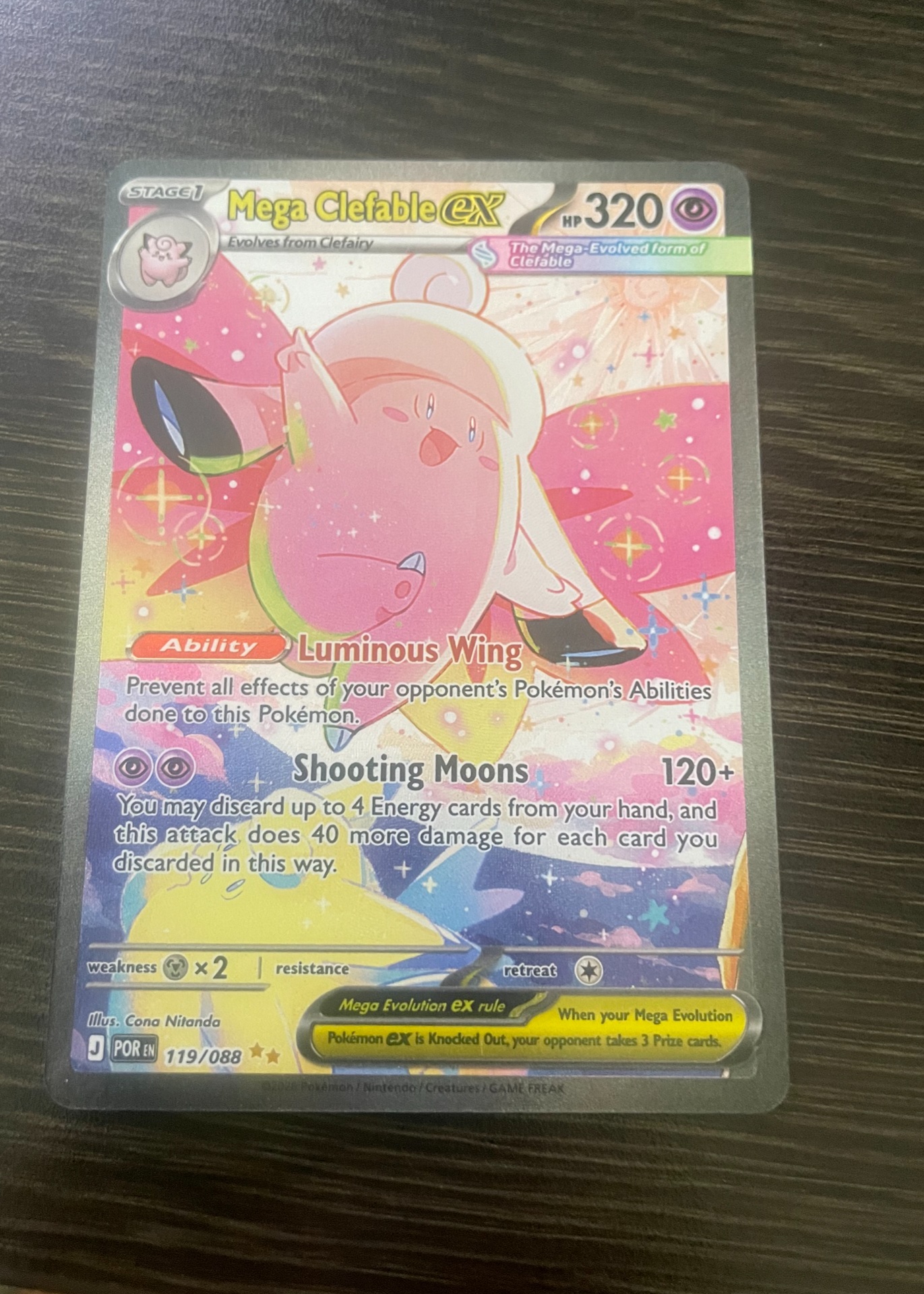 Mega Clefable ex - Grade 9 - Perfect Order #119/088 | TCGrader