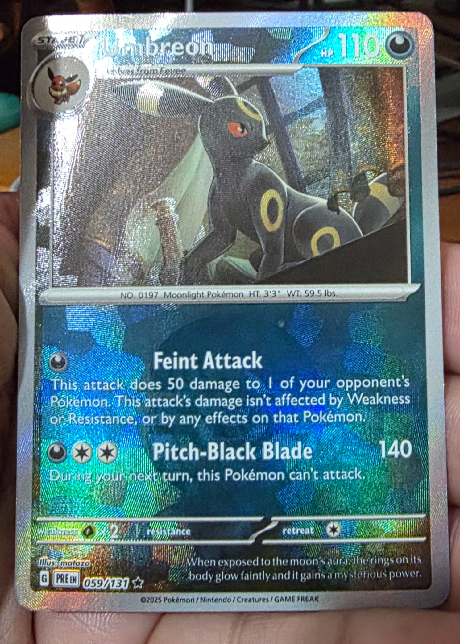 059 131 pokemon card Umbreon 059/131 - Prismatic Evolutions ACE 9 Mint