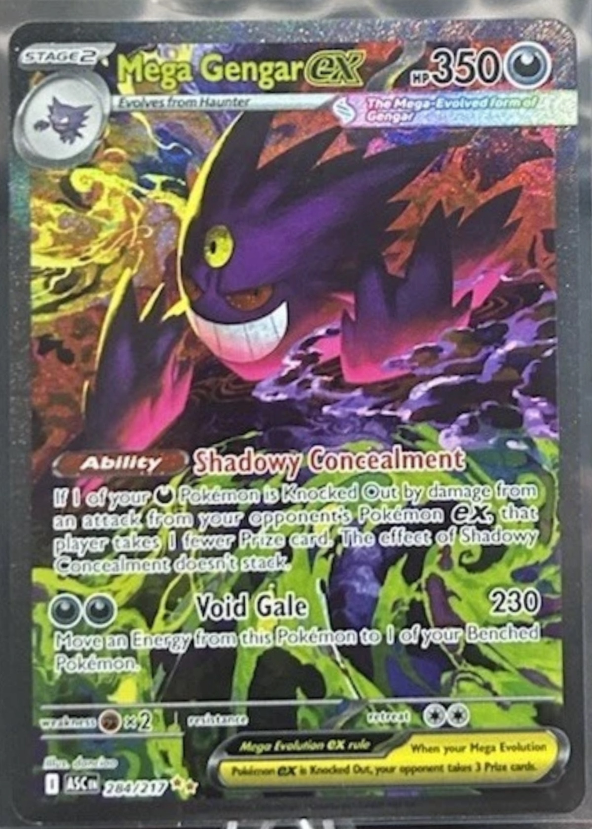 Mega Gengar ex - Grade 9.5 - Ascended Heroes #284/217 | TCGrader