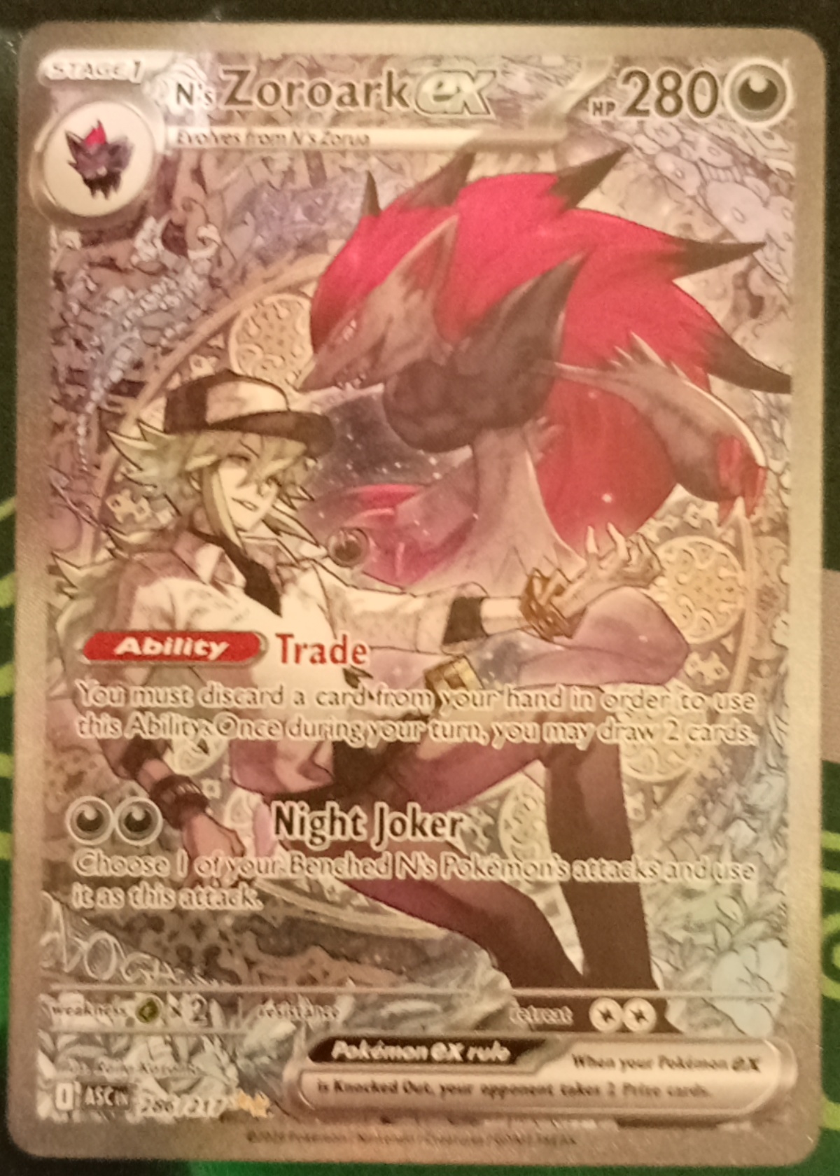 N's Zoroark ex - Grade 9 - Ascended Heroes #286/217 | TCGrader