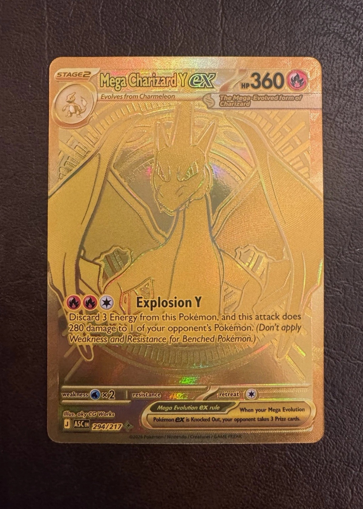 Mega Charizard Y ex - Grade 7.5 - Ascended Heroes #294/217 | TCGrader