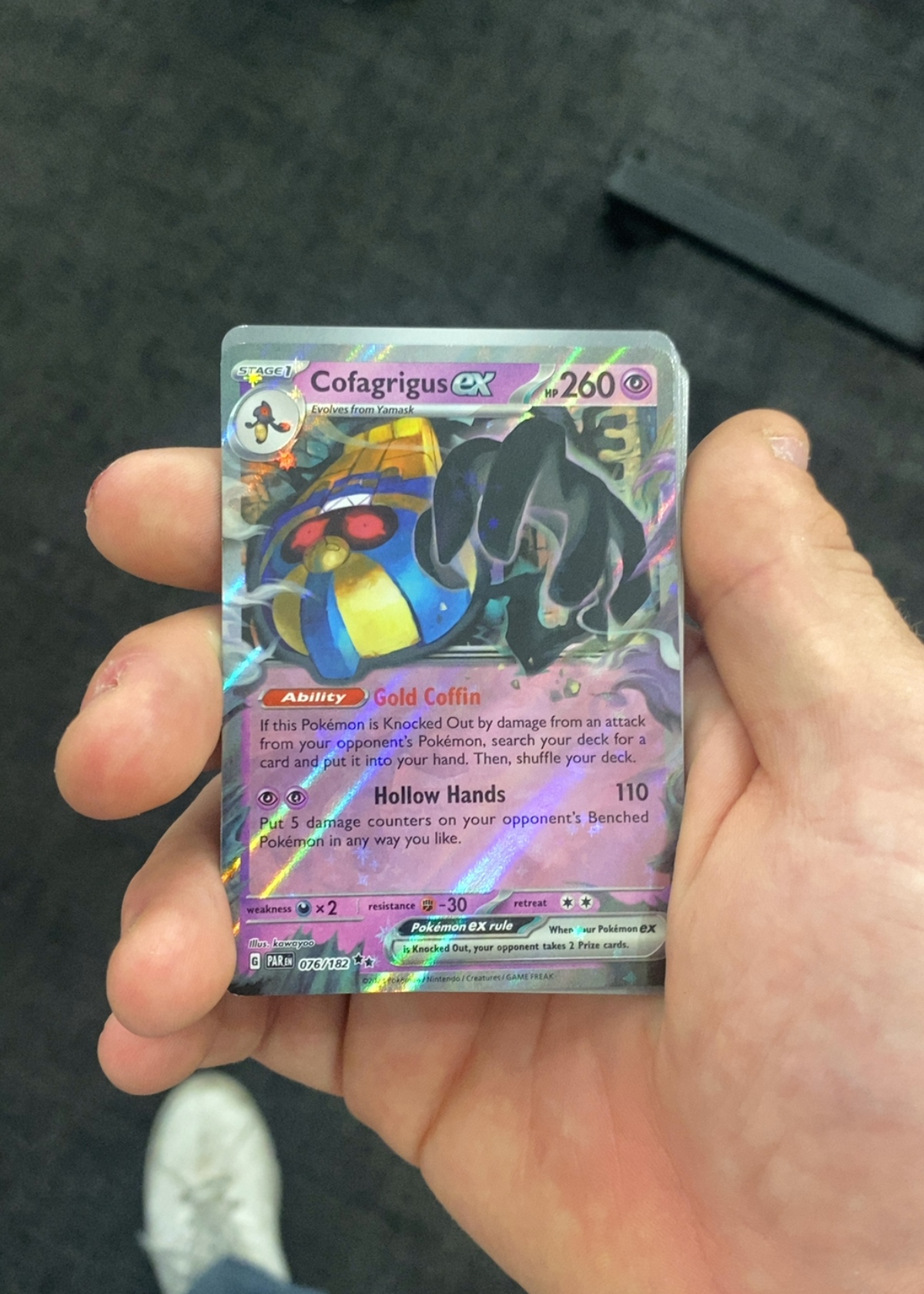 Cofagrigus ex - Grade 8 - Paradox Rift #076/182 | TCGrader Cofagrigus ex - Grade 8 - Paradox Rift #076/182 | TCGrader