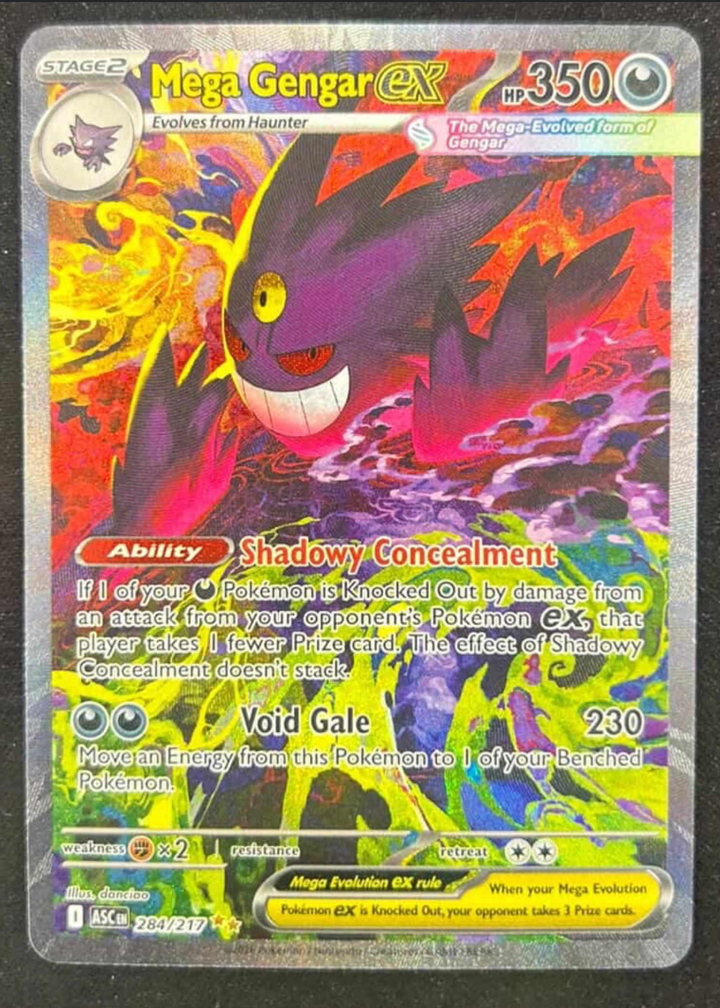 Mega Gengar ex - Grade 9.5 - Ascended Heroes #284/217 | TCGrader