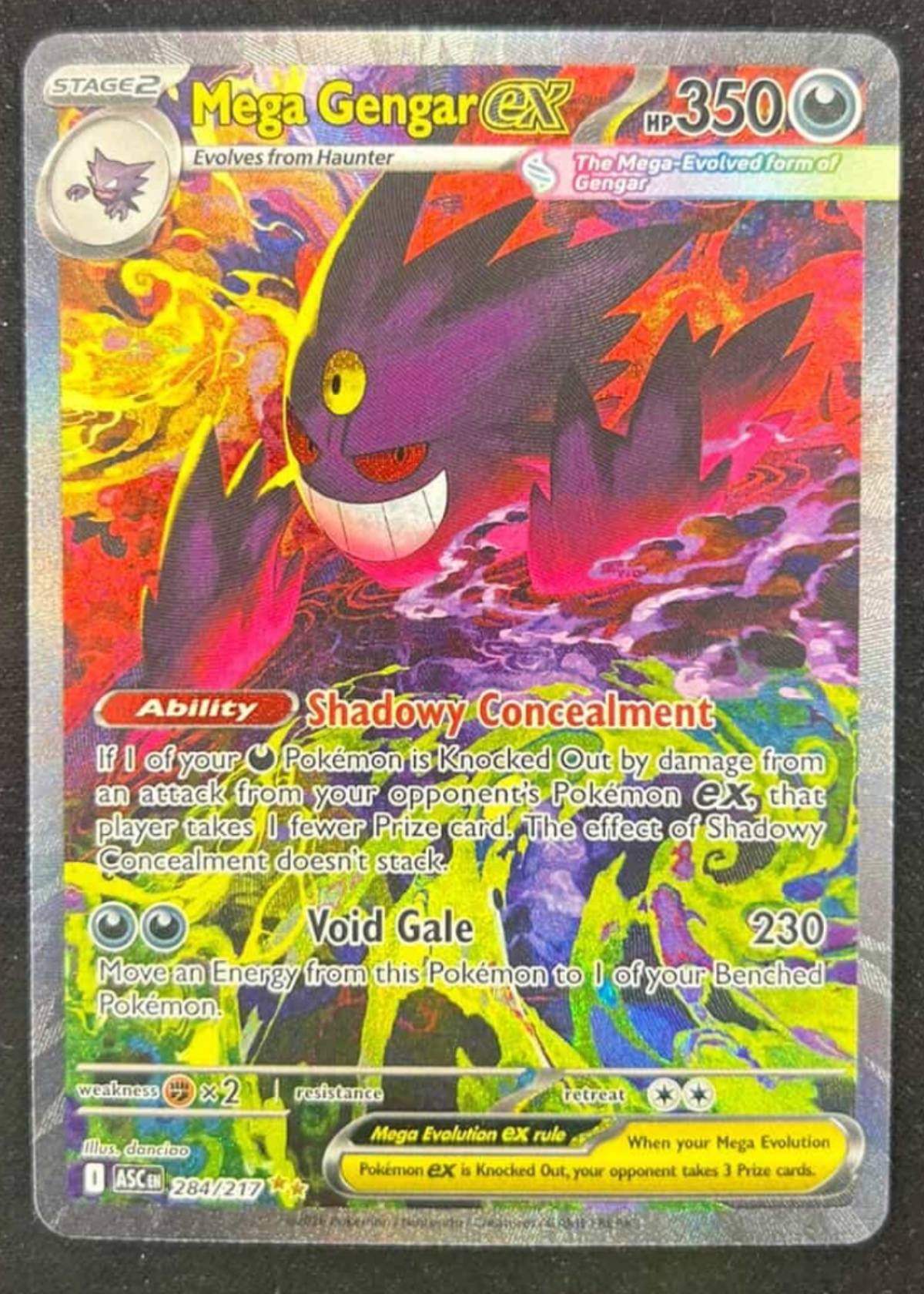 Mega Gengar ex - Grade 8.5 - Ascended Heroes #284/217 | TCGrader