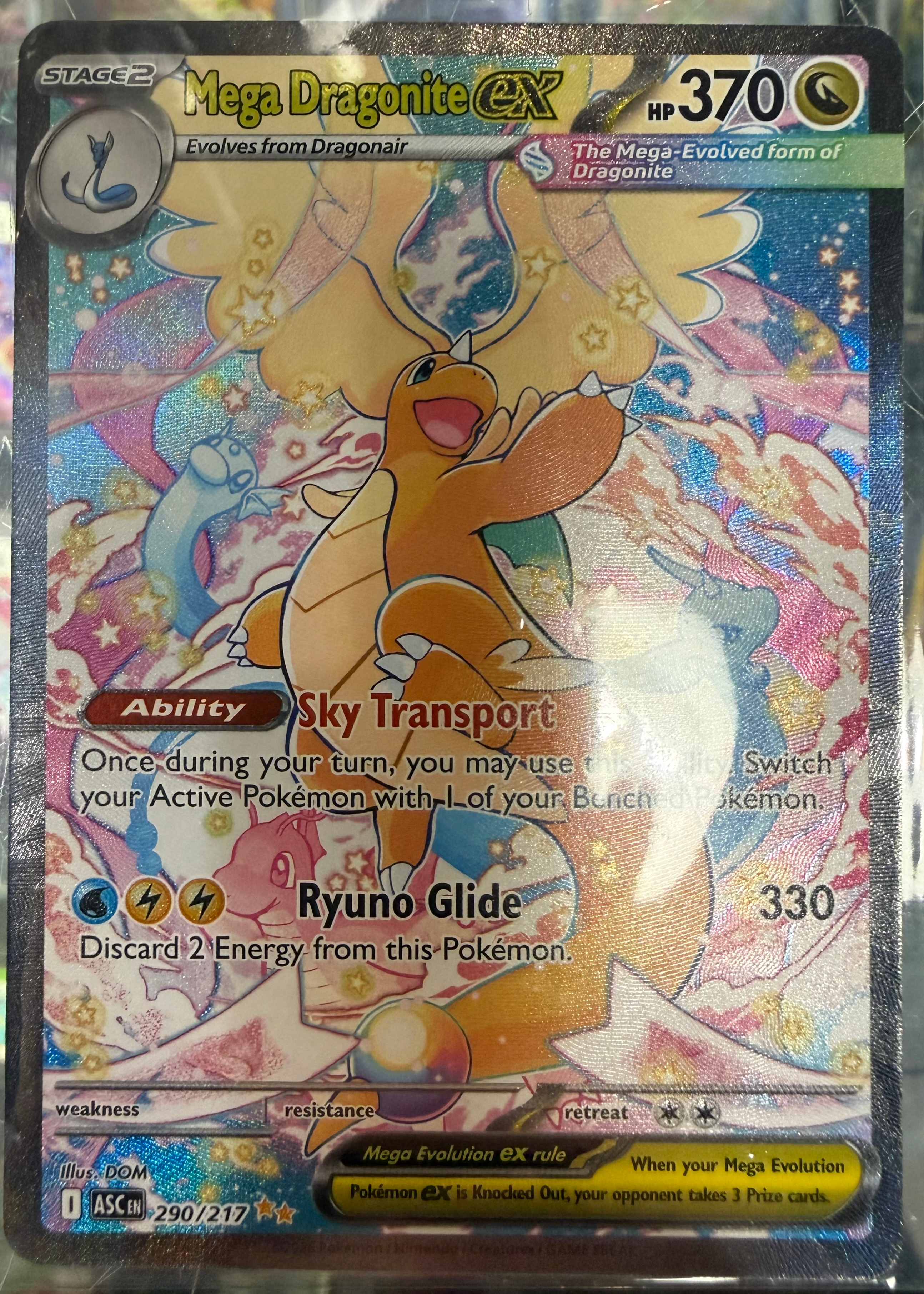 Mega Dragonite ex - Grade 9 - Ascended Heroes #290/217 | TCGrader