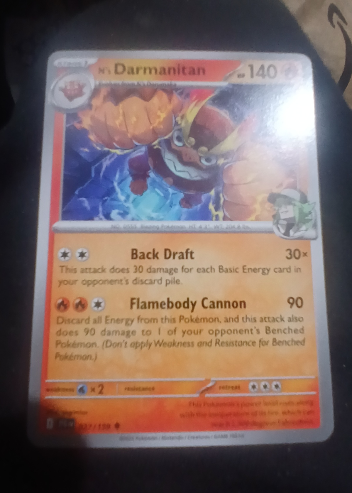 N's Darmanitan - Grade 8 - Journey Together #027/159 | TCGrader