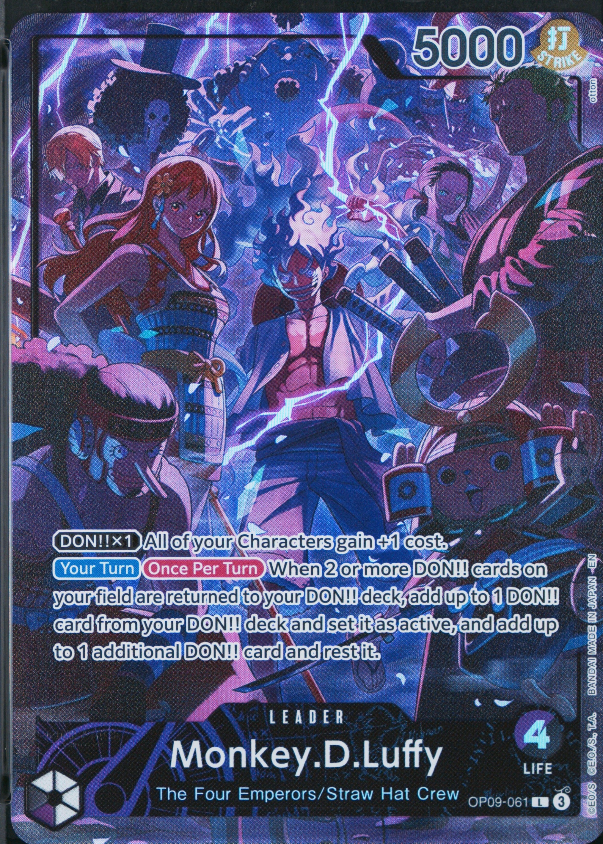 Monkey.D.Luffy - Grade 9 - Emperors in the New World #OP09-061