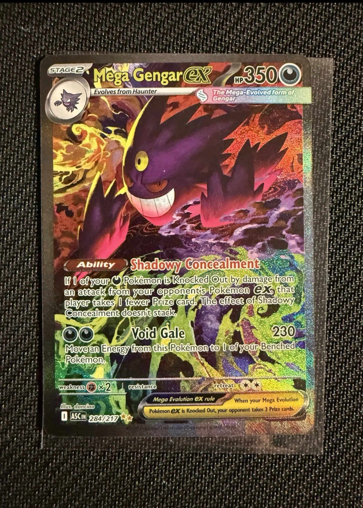 Mega Gengar ex - Grade 8 - Ascended Heroes #284/217 | TCGrader