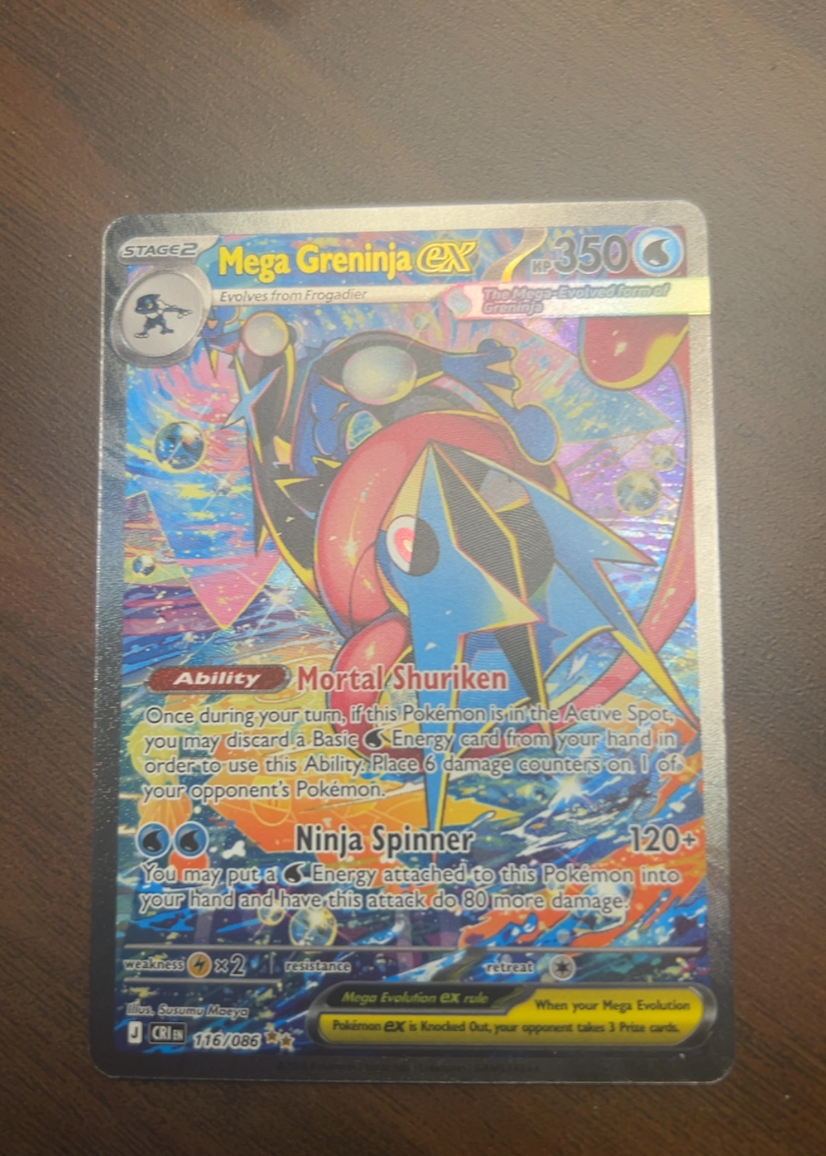 Mega Greninja ex - Grade 8.5 - Crimson Haze #116/086 | TCGrader