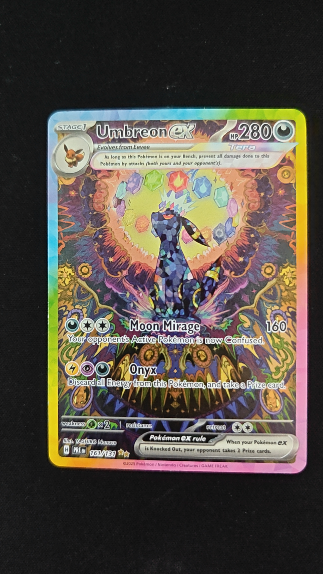 Umbreon ex - Grade 9 - Prismatic Evolutions #161/131 | TCGrader