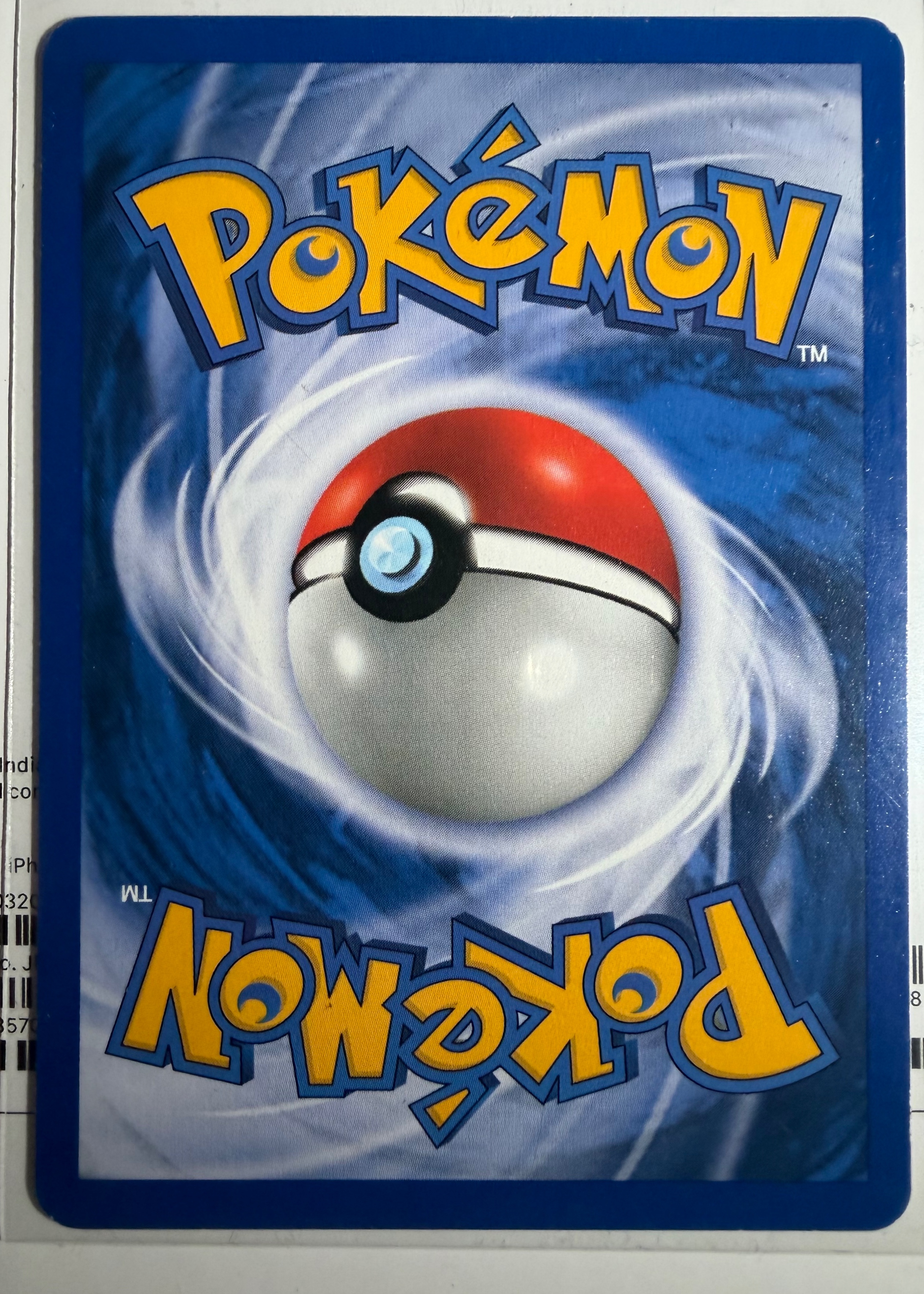 Card back