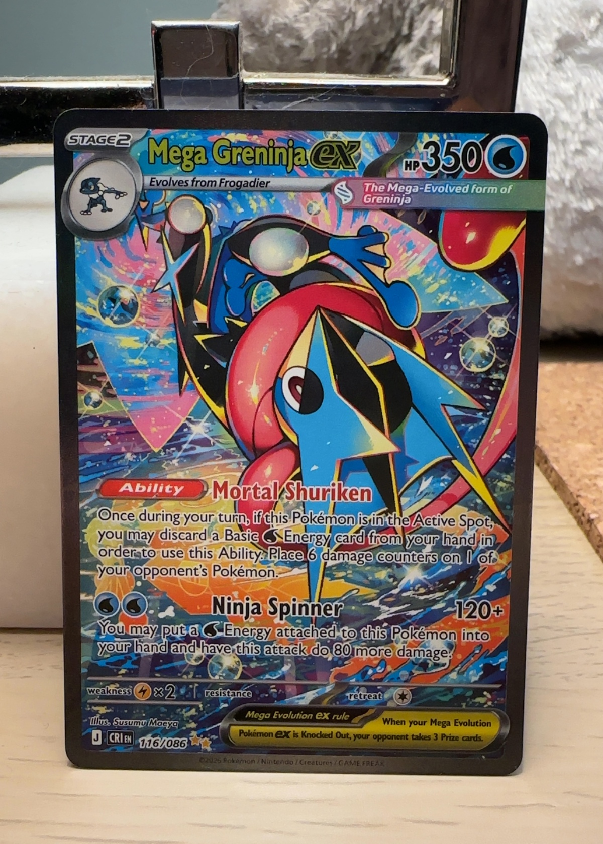 Mega Greninja ex - Grade 9 - Crimson Haze #116/086 | TCGrader