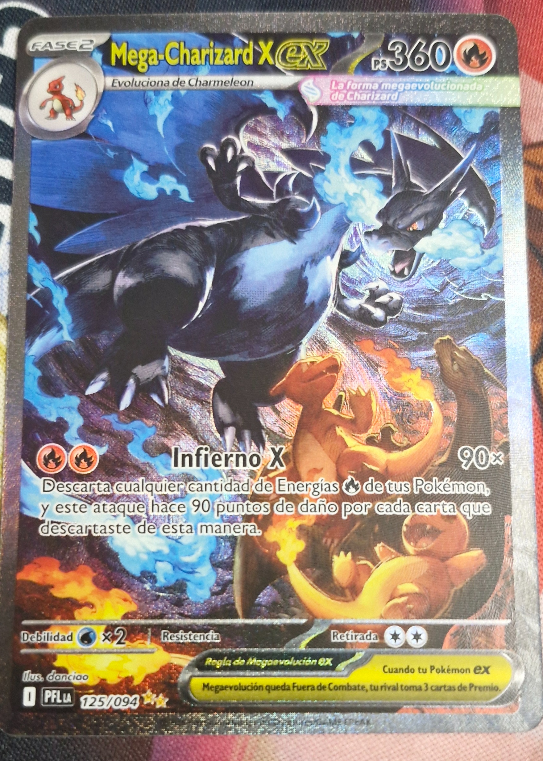 Mega Charizard X ex - Grade 8 - Phantasmal Flames #125/094 | TCGrader