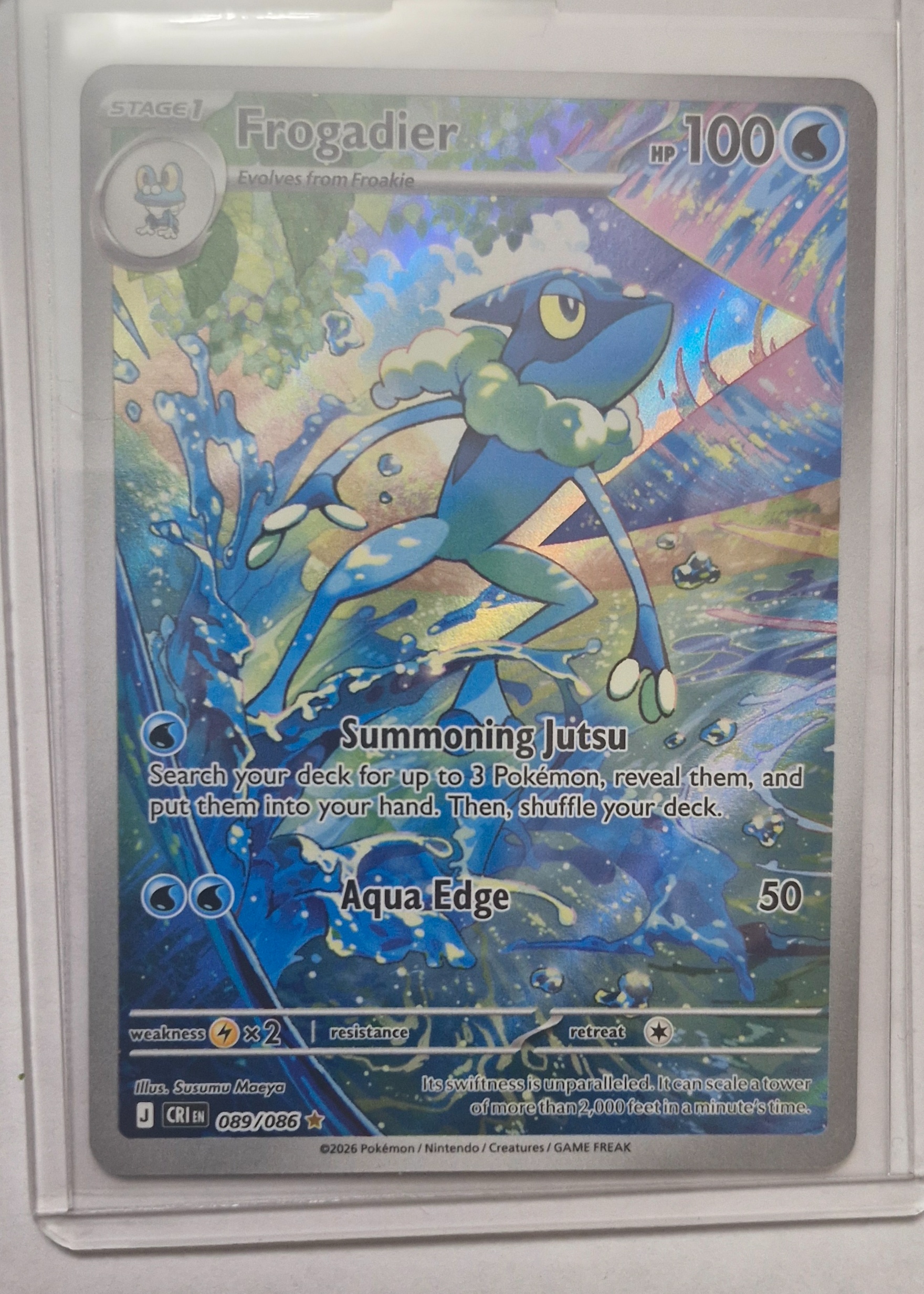Frogadier - Grade 9 - Chaos Rising #089/086 | TCGrader