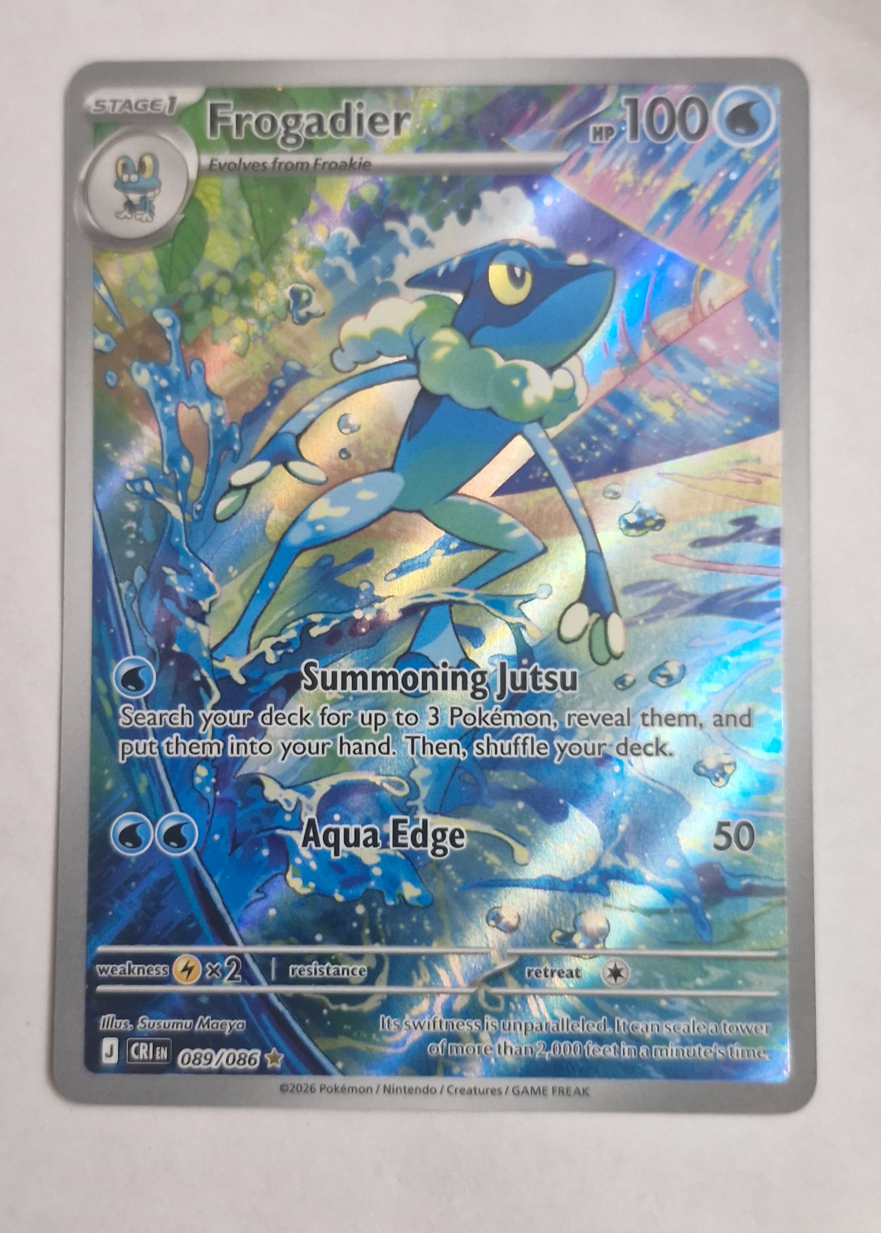 Frogadier - Grade 9 - Chaos Rising #089/086 | TCGrader