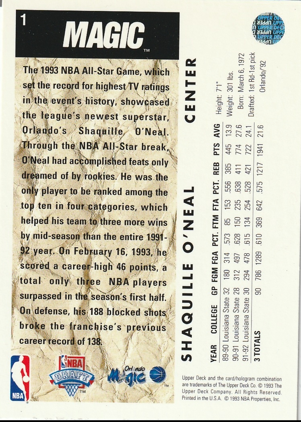 Card back