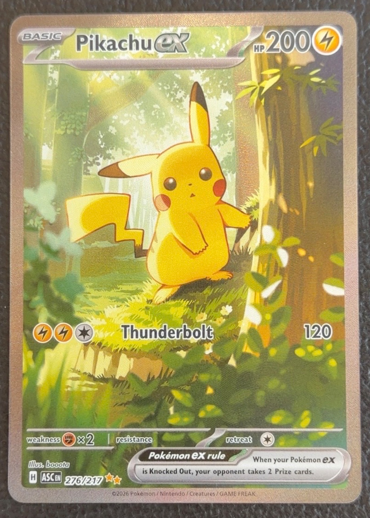 Pikachu ex - Grade 9 - Ascended Heroes #276/217 | TCGrader